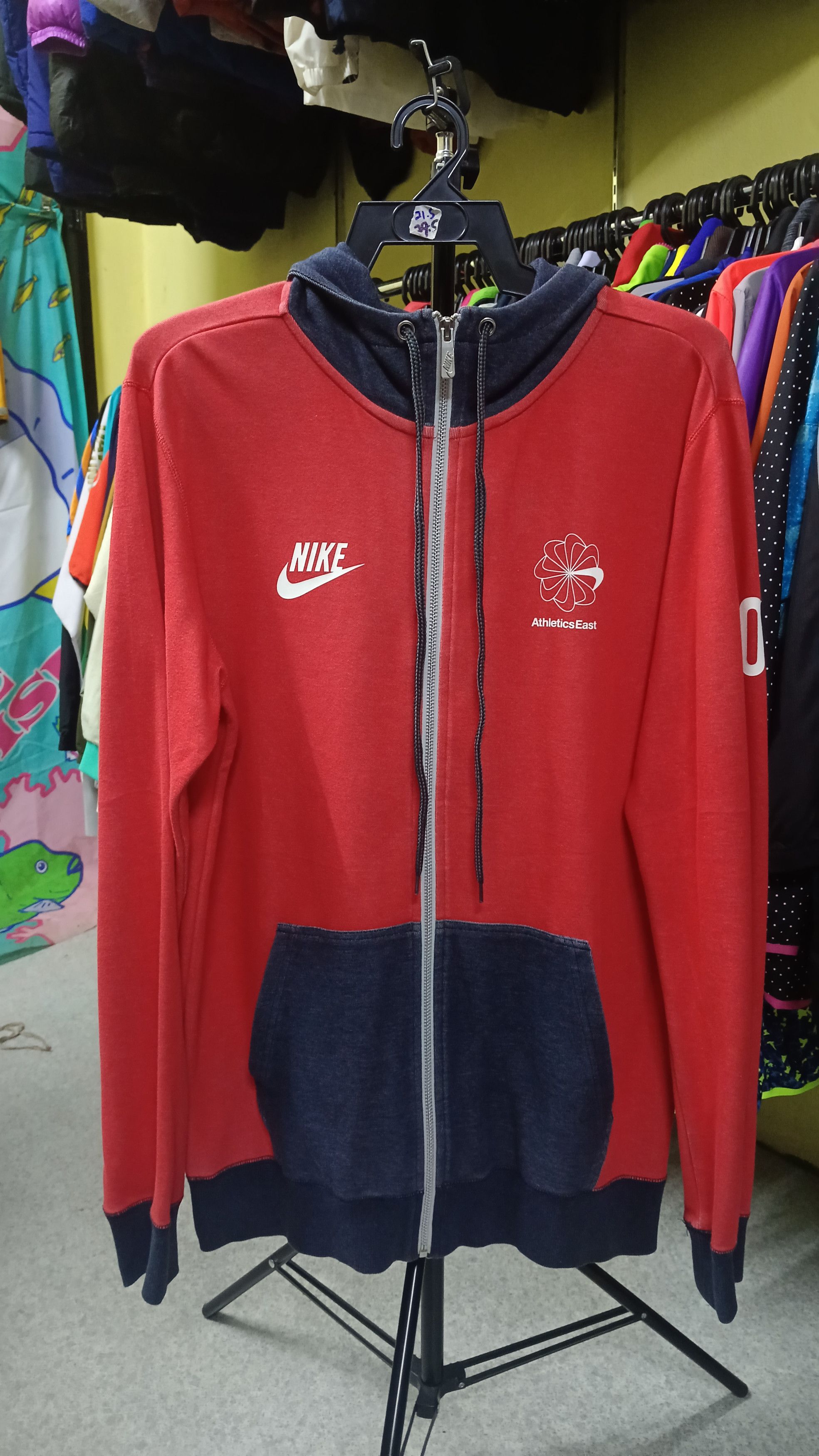 Nike × Vintage Nike Athletic East Hoodie No 10 Size US XL / EU 56 / 4 - 1 Thumbnail