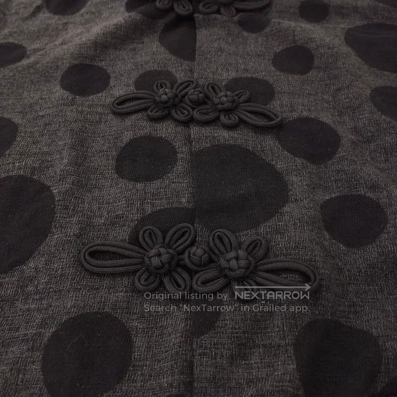 Yohji Yamamoto Yohji Yamamoto Chinese knot short cotton jacket Size XS / US 0-2 / IT 36-38 - 4 Thumbnail