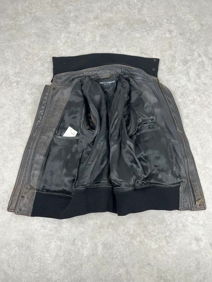 Dolce & Gabbana AW2003 Dolce & Gabbana Brown Faded Zip Bomber Cargo Pocket Jacket Size US M / EU 48-50 / 2 - 10 Thumbnail