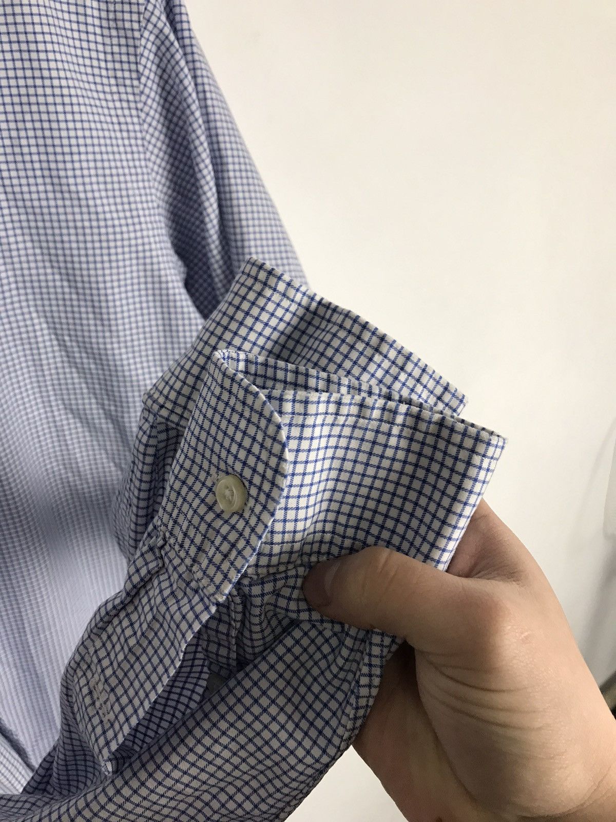 Polo Ralph Lauren Men’s XL/54,Polo Ralph Lauren Small Plaid Cotton Shirt,Lux Size US XL / EU 56 / 4 - 6 Thumbnail