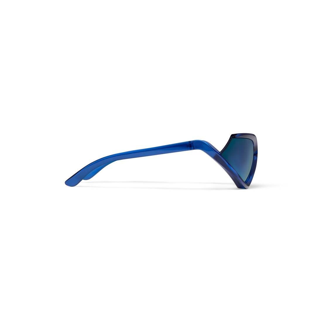 Balenciaga o1bcso1str0625 Size: OS / Side Xpander Cat Sunglasses Blue Size ONE SIZE - 4 Thumbnail