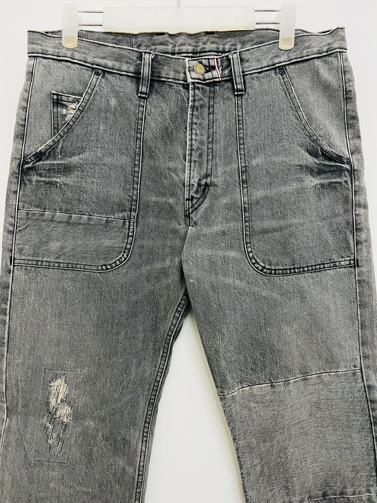 Hysteric Glamour × Japanese Brand Vintage Japanese Brand Patchwork Selvedge Denim Size US 33 - 5 Thumbnail