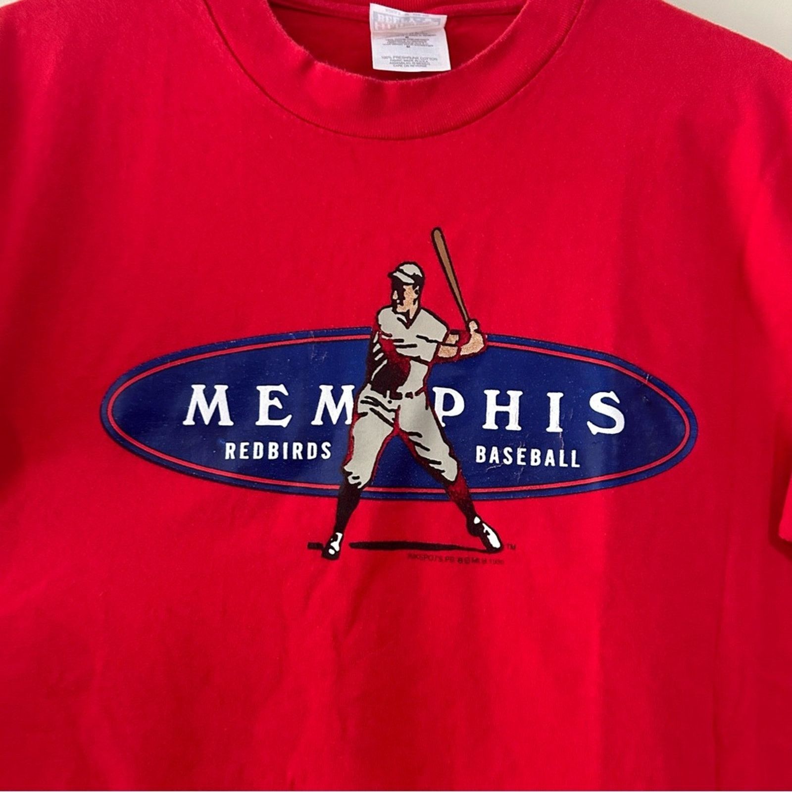Hanes Vintage 1998 Memphis Redbirds Baseball Shirt Size US M / EU 48-50 / 2 - 2 Thumbnail