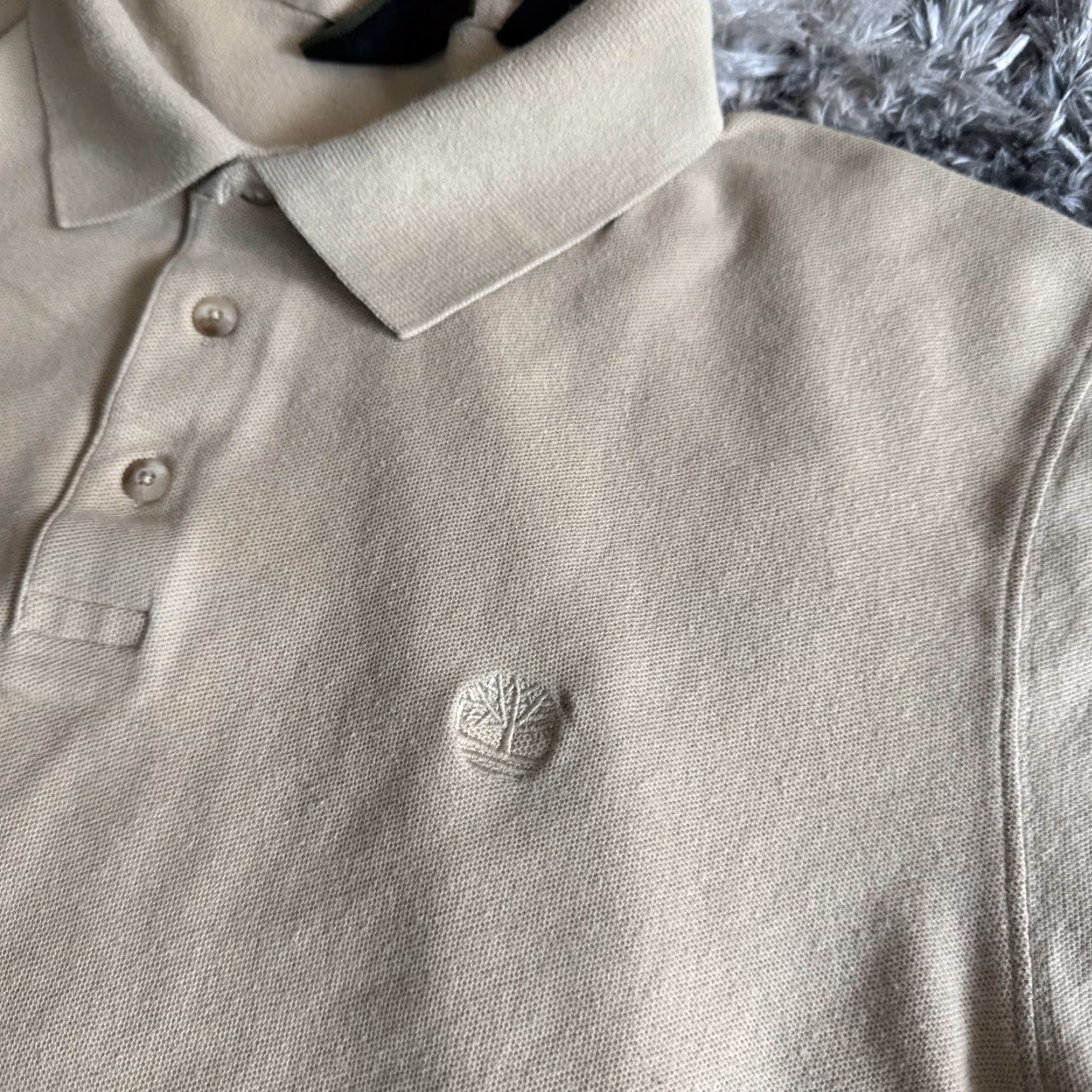 Timberland VINTAGE Timberland Polo Shirt L Men Beige Tan 90s Y2K Button Up Noble Timberland Shirt Mens L Beige Tan 90s Polo Size US L / EU 52-54 / 3 - 2 Thumbnail
