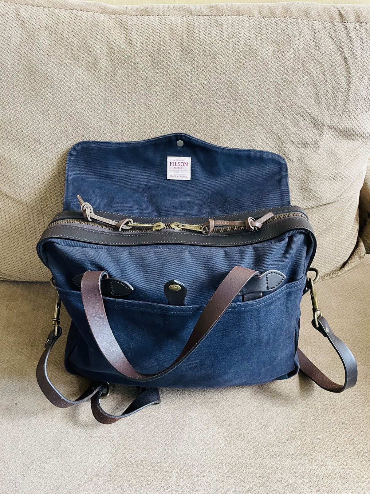 Filson Original briefcase navy blue Size ONE SIZE - 5 Thumbnail
