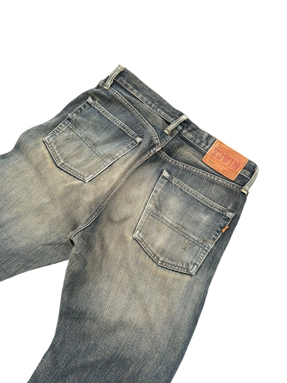Japanese Brand × Kapital × Vintage Vintage Edwin Selvedge Distressed Denim Jeans Size US 32 / EU 48 - 9 Thumbnail