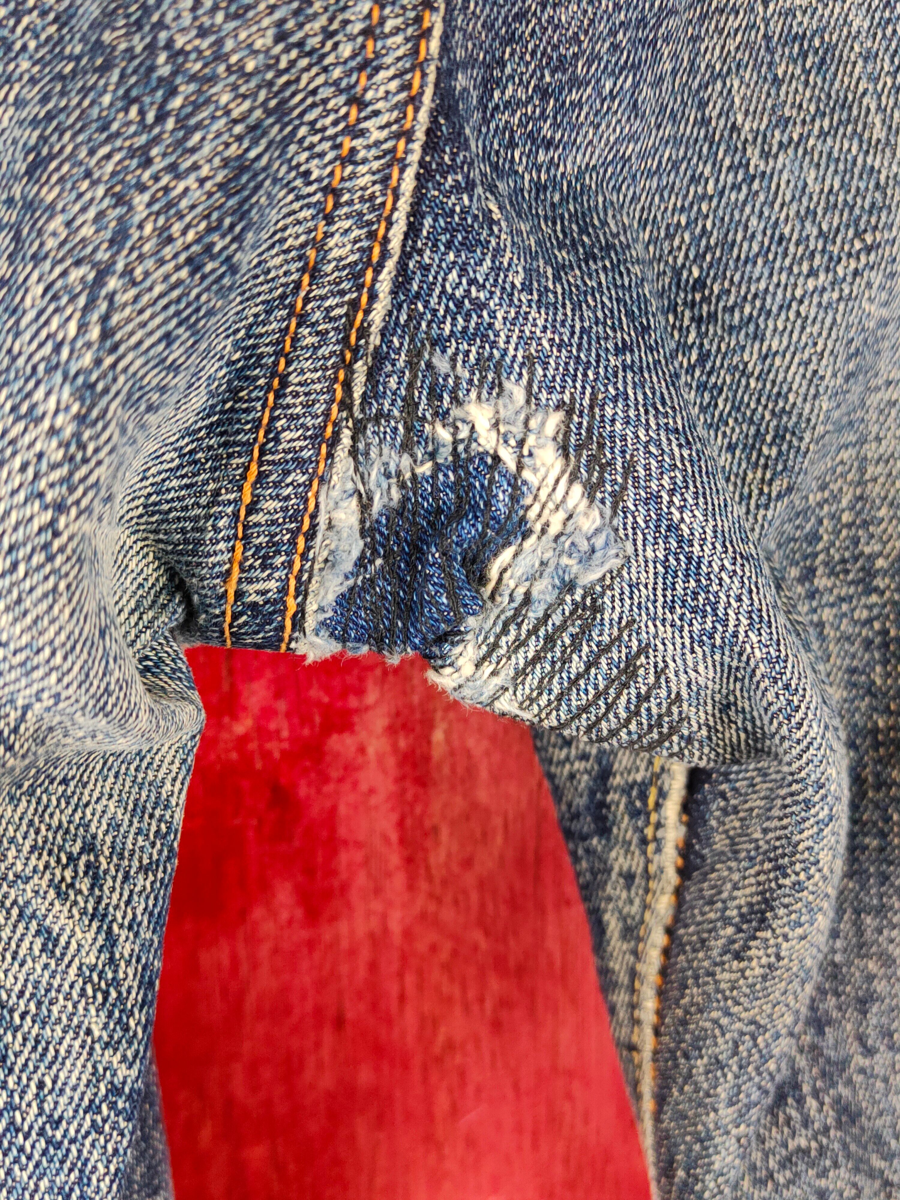 Vintage Denime Japan Vintage Distressed Ripped Jeans #S1705 Size US 31 - 9 Thumbnail