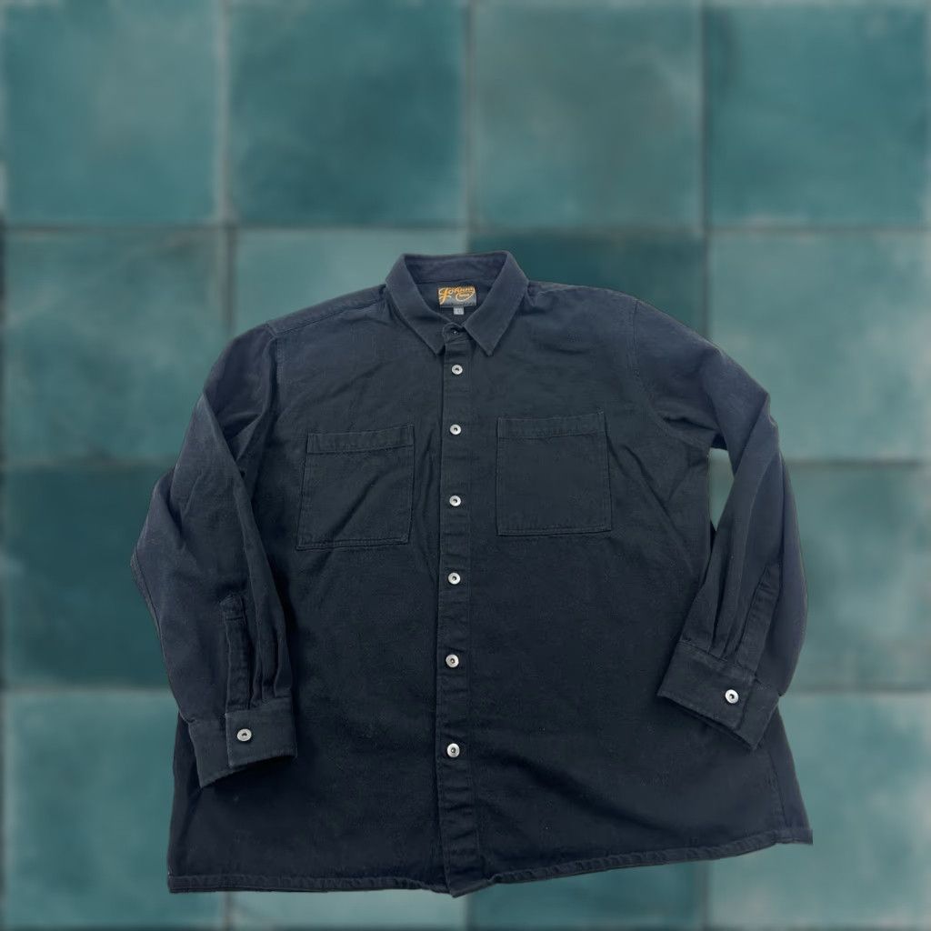 Vintage VINTAGE Johnny Bigg Shirt Mens XL Black Button Up Heavyweight Long Sleeve Size US XL / EU 56 / 4 - 1 Thumbnail