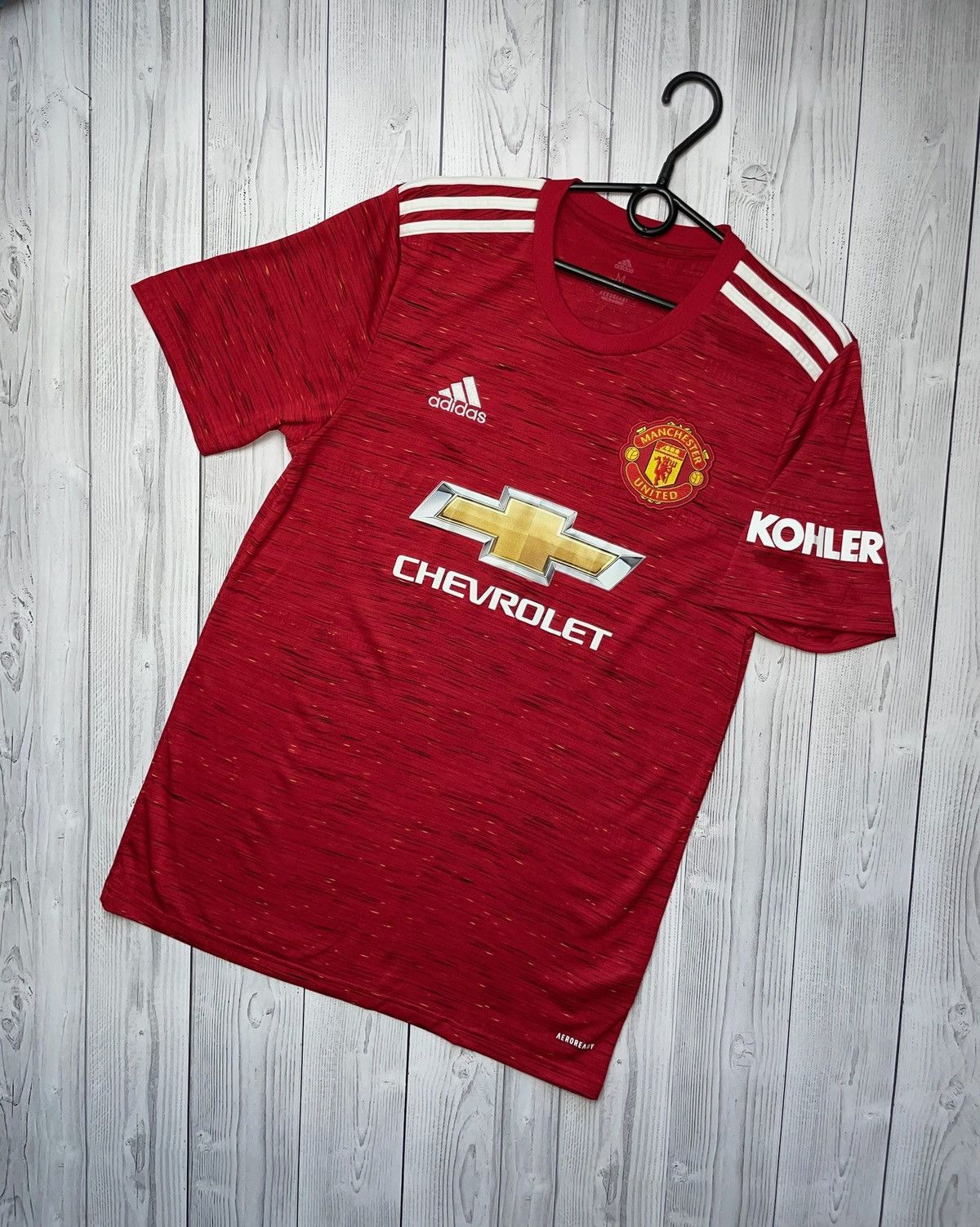 Adidas Manchester United adidas soccer jersey size M red logo Size US M / EU 48-50 / 2 - 1 Thumbnail