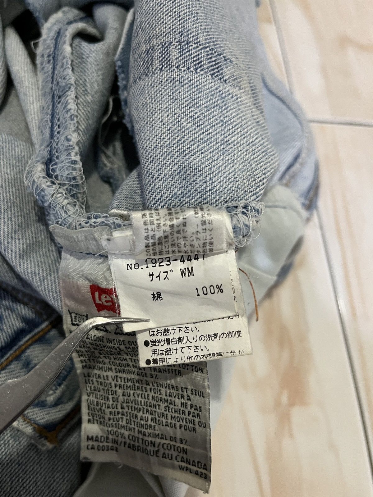 Levi's Vintage Clothing Vintage Levis 501 x Hitomi Handmade x Bob Marley Size US 30 / EU 46 - 15 Thumbnail