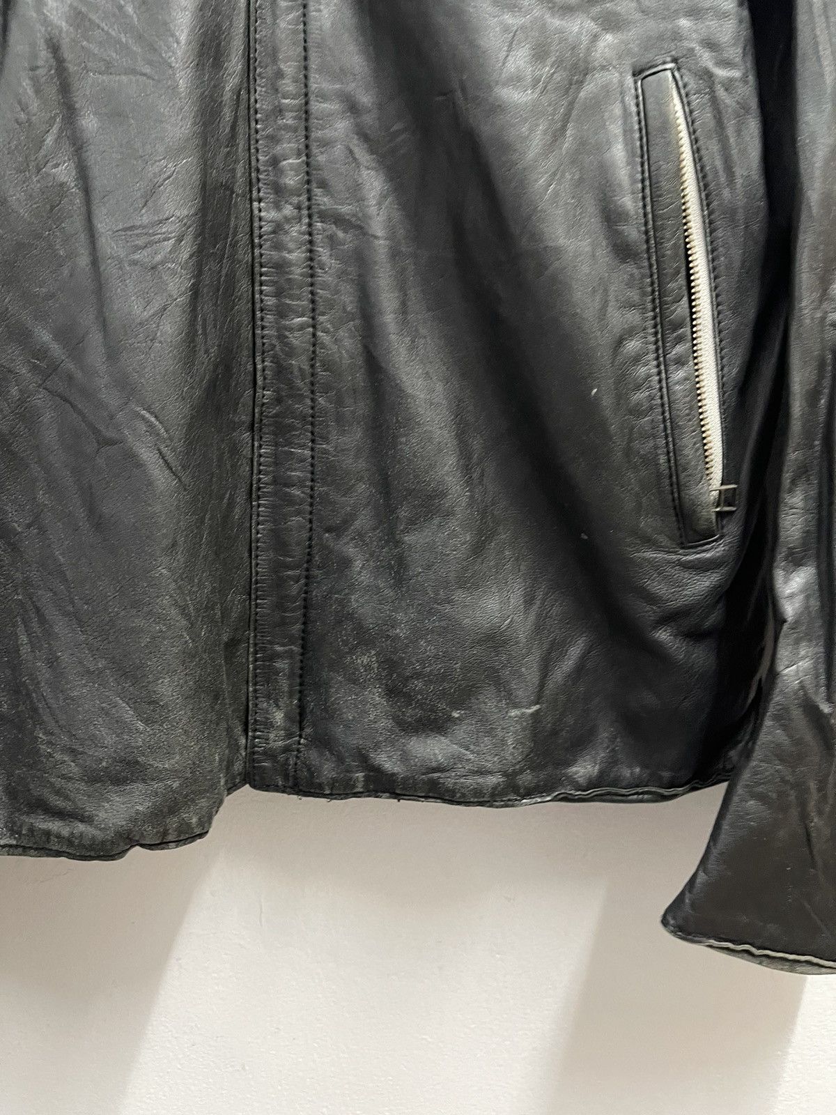 Ships Jet Blue Vintage SHIP JET BLUE Distressed Leather Jacket Size US M / EU 48-50 / 2 - 5 Thumbnail