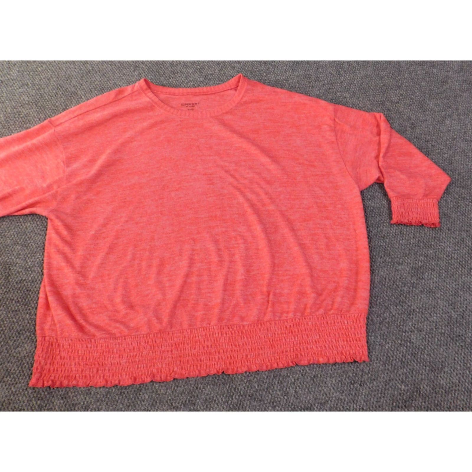 Torrid Torrid Sweater Cardigan Womens 5X Pink Polyester Rayon Knit Cable-Knit Raglan Long Sleeve Round Neck Plus Size Winter Stretch Size XXL / US 16-18 / IT 52-54 - 3 Thumbnail