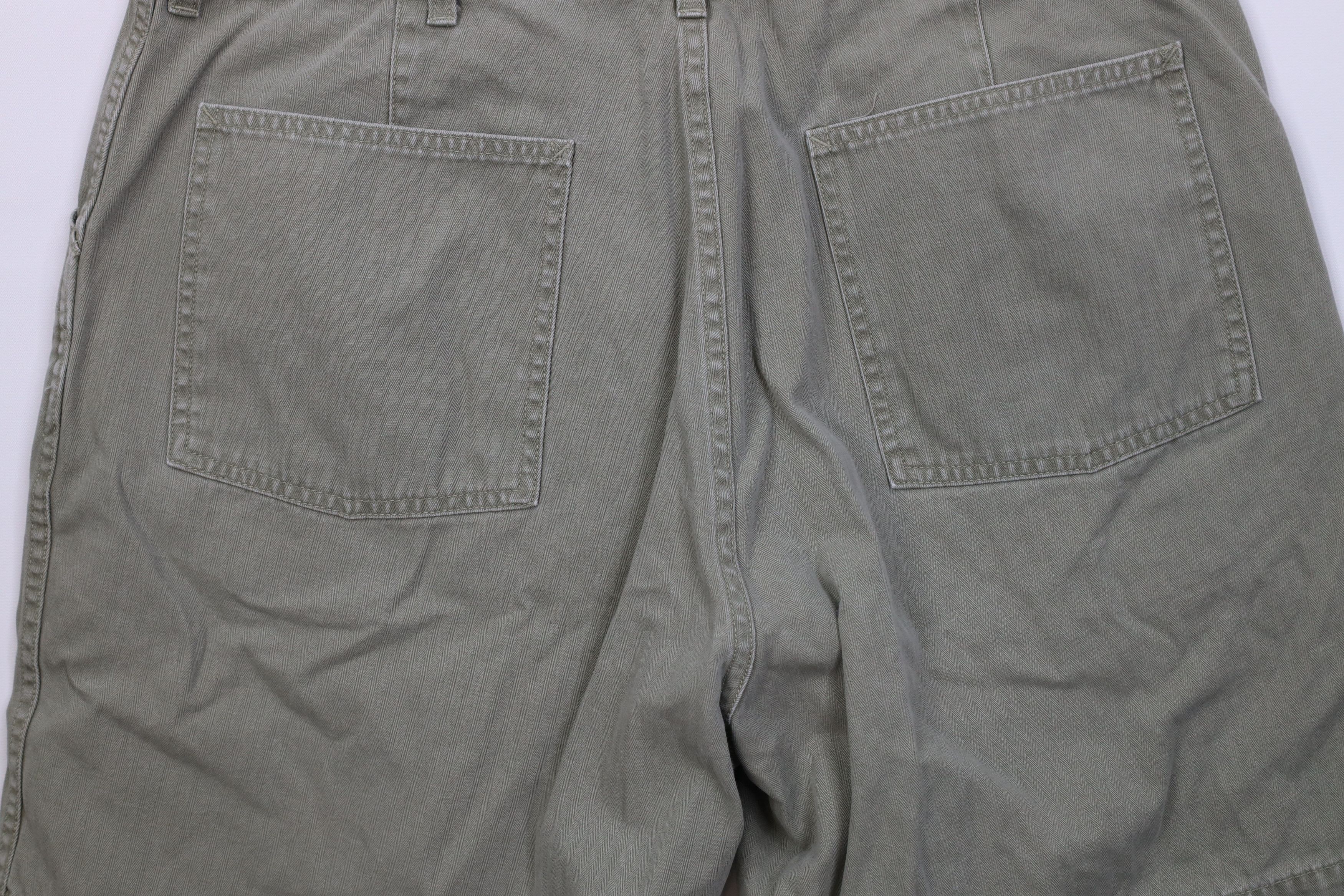 Ralph Lauren Vintage 90s Polo Sport Ralph Lauren HBT Workwear Shorts Size US 36 / EU 52 - 10 Thumbnail