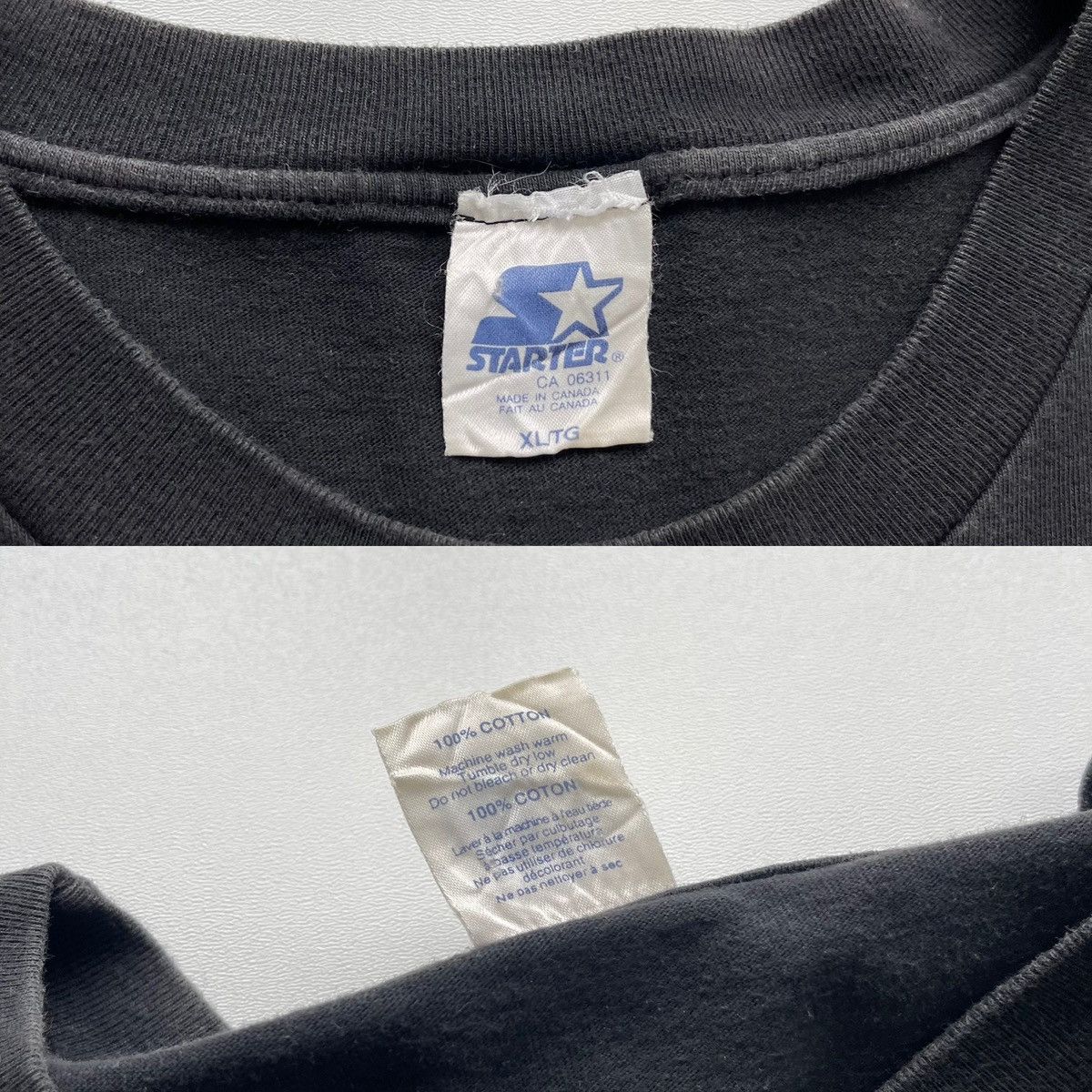 NHL × Starter × Vintage Starter Canada Team NHL 1999 Vintage T-Shirt Black 90’s Rare Size US XL / EU 56 / 4 - 9 Thumbnail