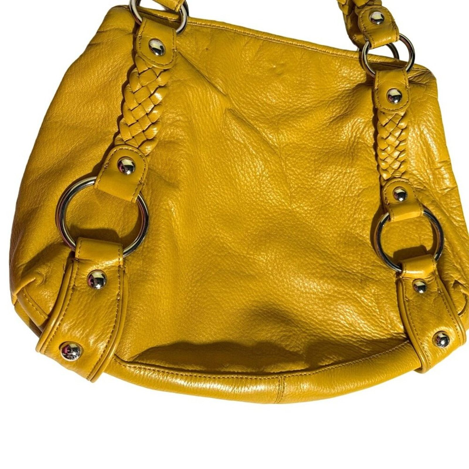 Banana Republic Banana Republic Shoulder Bag Hobo Mustard Braided Handle Size ONE SIZE - 3 Thumbnail