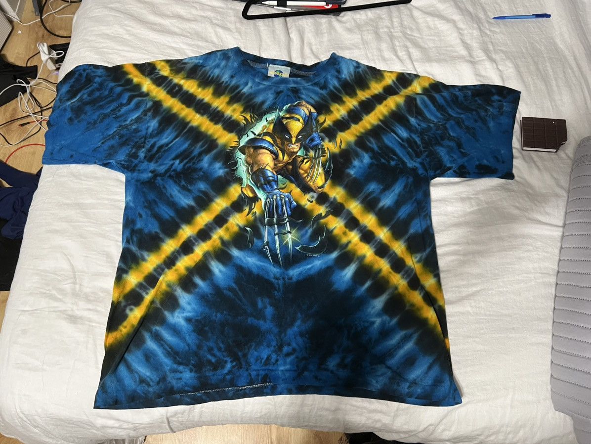 image of Marvel Comics x Universal Studios Wolverine X-Men Marvel Universal Studios Tie Dye T-Vintage (Size 