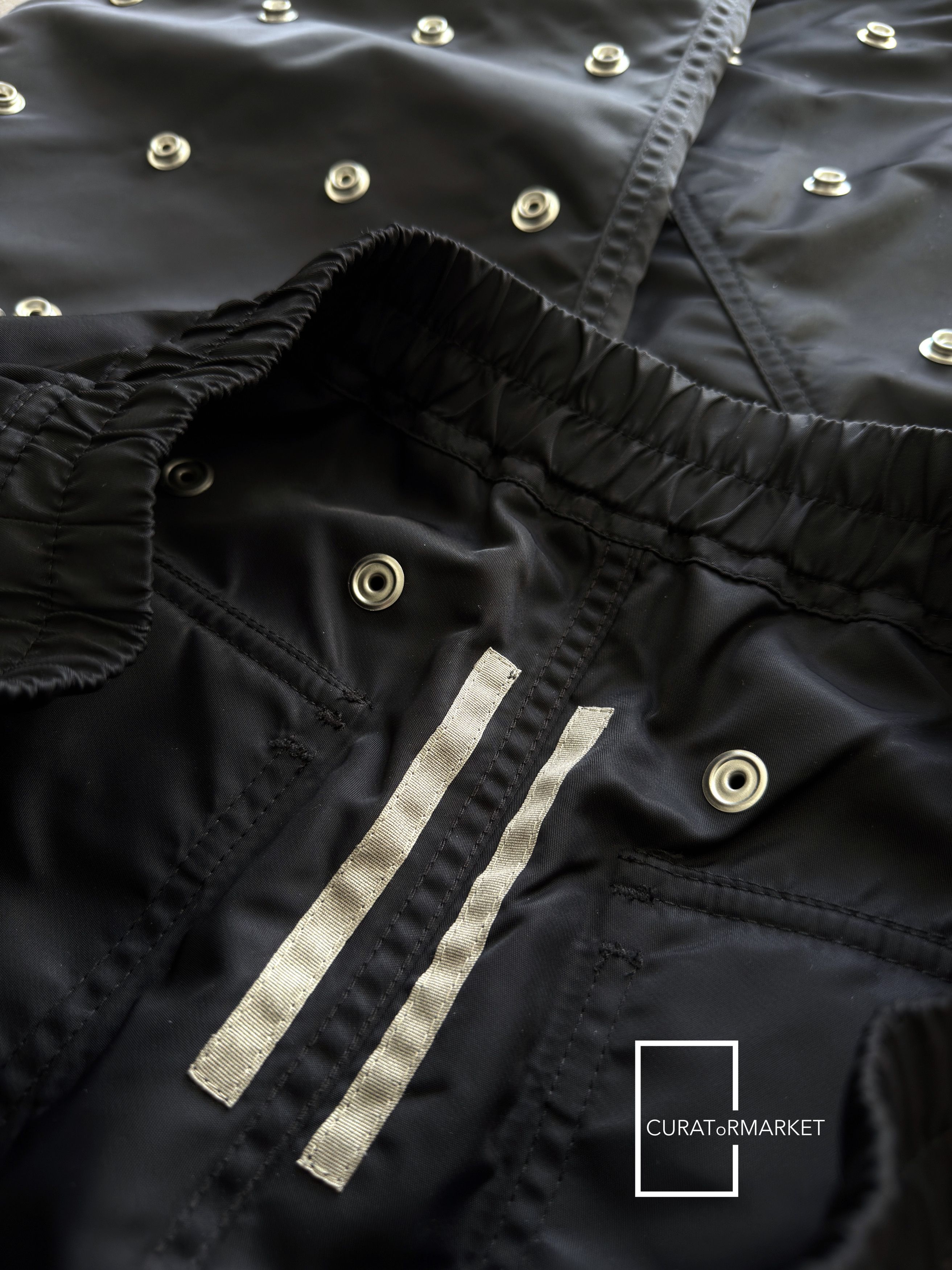 Rick Owens Drkshdw GRAIL SAMPLE Press Stud Button Nylon Pusher Pants SS24 Lido Size US 32 / EU 48 - 9 Thumbnail
