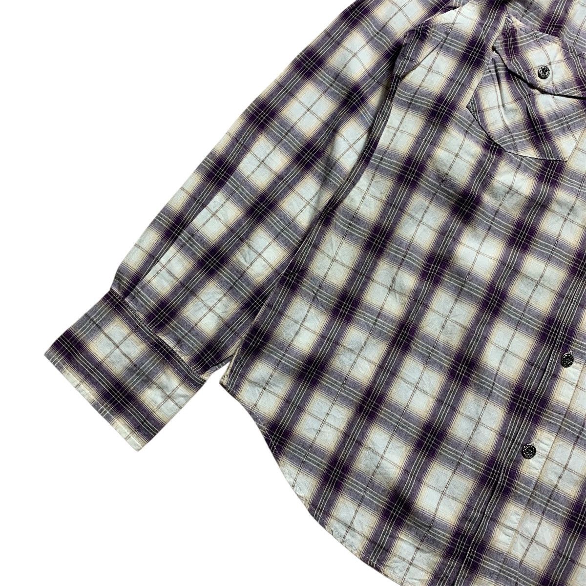 Japanese Brand In The Attic Multi Plaid Shirt Poem Crown On Back Size US L / EU 52-54 / 3 - 7 Thumbnail