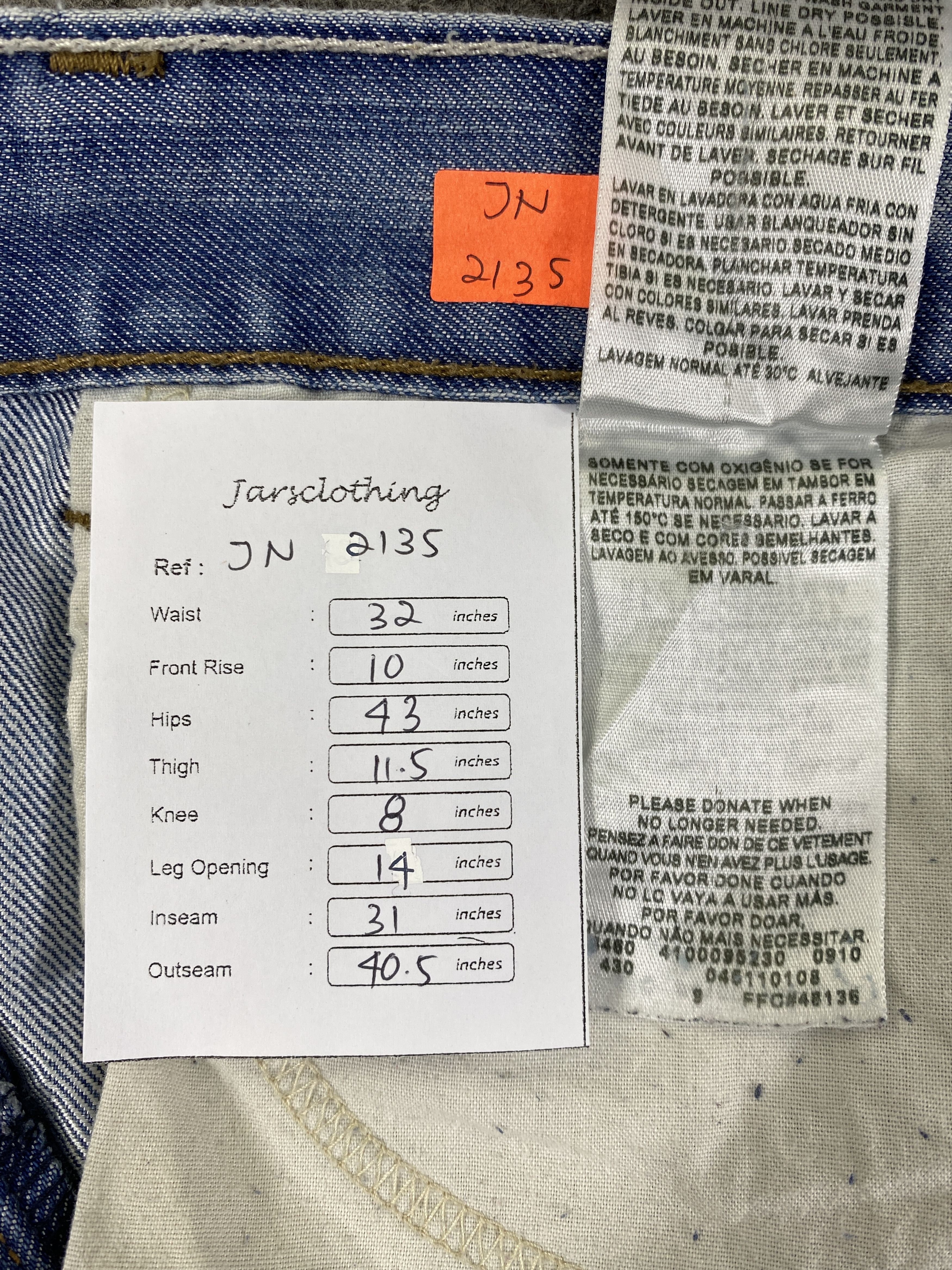 Levi's Light Blue Wash Vintage Levi's 511 32x31 Denim -JN2135 Size US 32 / EU 48 - 9 Thumbnail