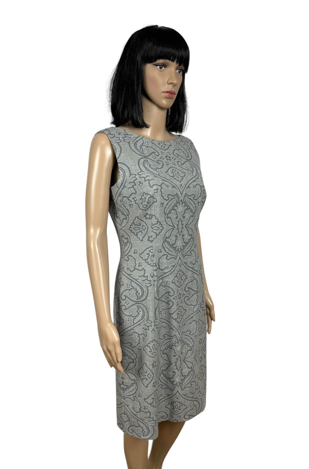 Escada × Vintage Escada Margaretha Ley Wool Dress Printed size L Size L / US 10 / IT 46 - 4 Thumbnail