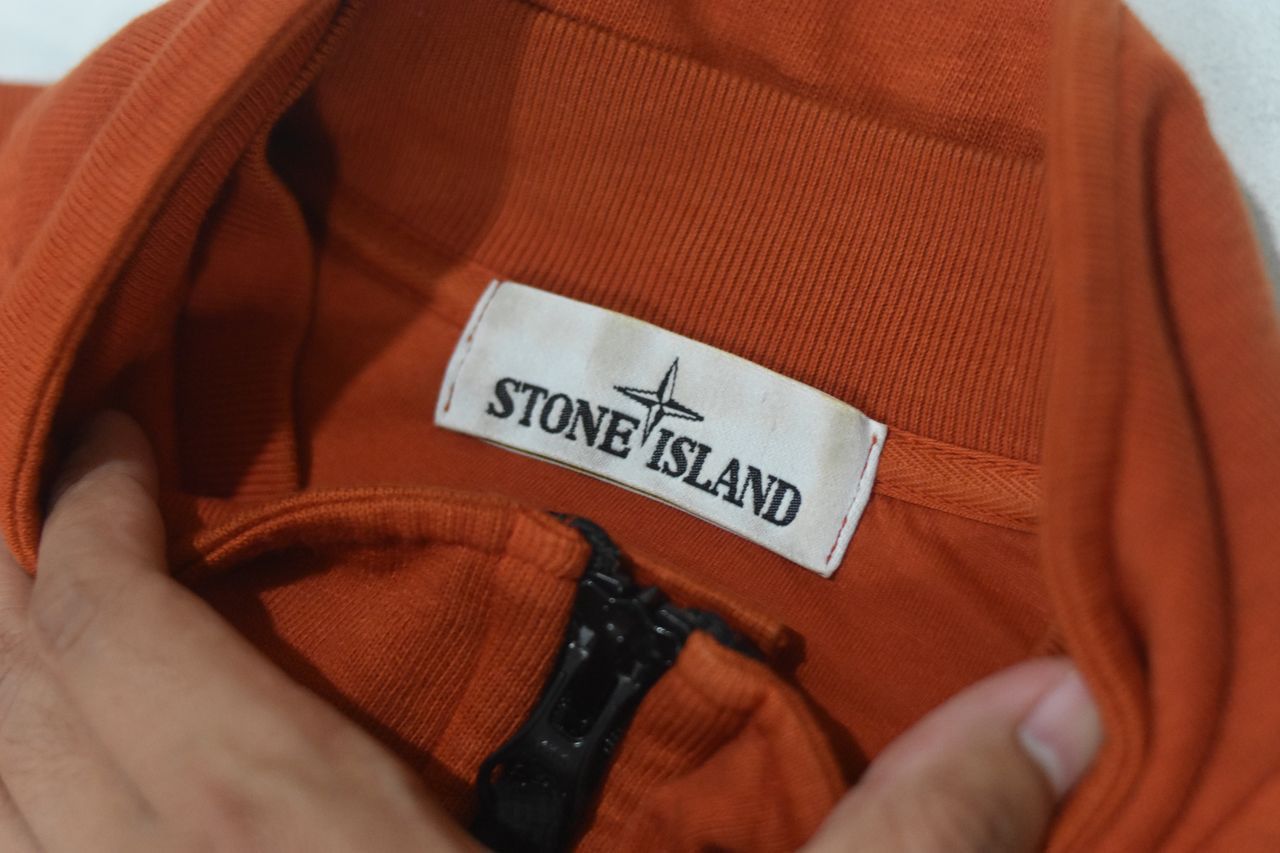 Stone Island Stone Island Full Zip Up Orange Fleece Size US M / EU 48-50 / 2 - 2 Thumbnail