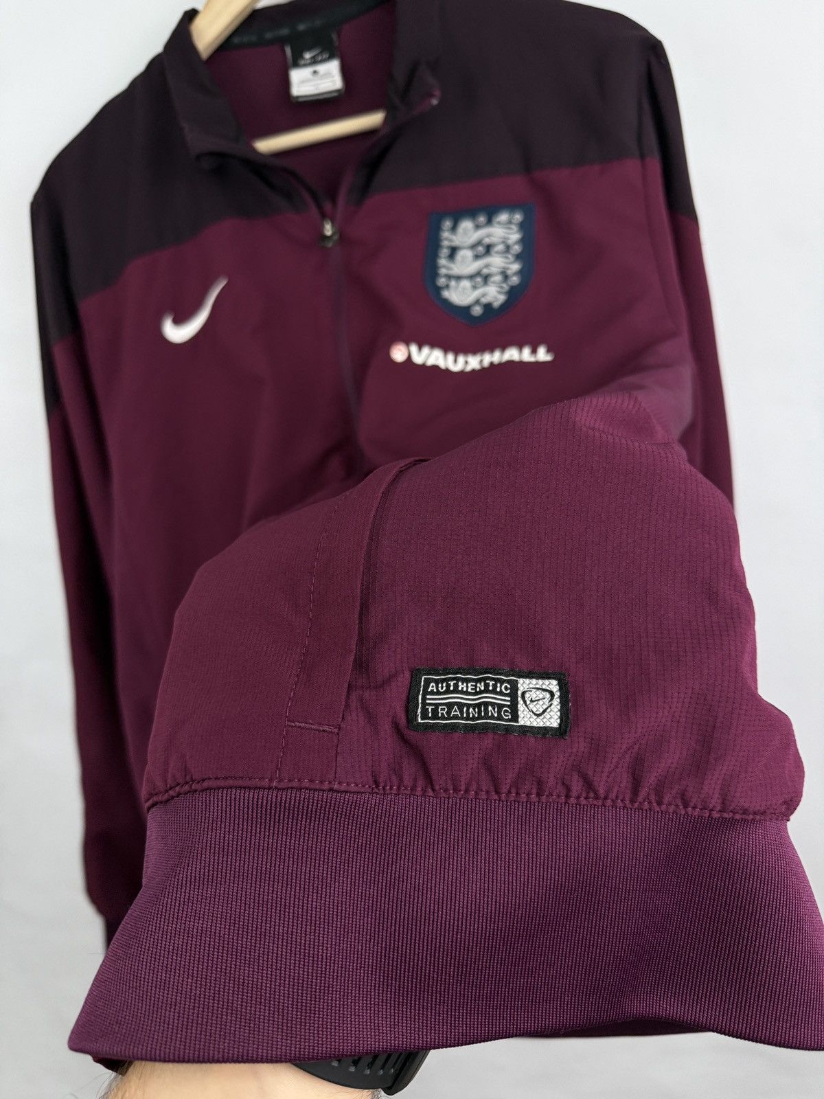 Nike 🏴󠁧󠁢󠁥󠁮󠁧󠁿 Vintage Y2K Nike England Soccer Jacket Training Vauxhall Size US L / EU 52-54 / 3 - 8 Thumbnail