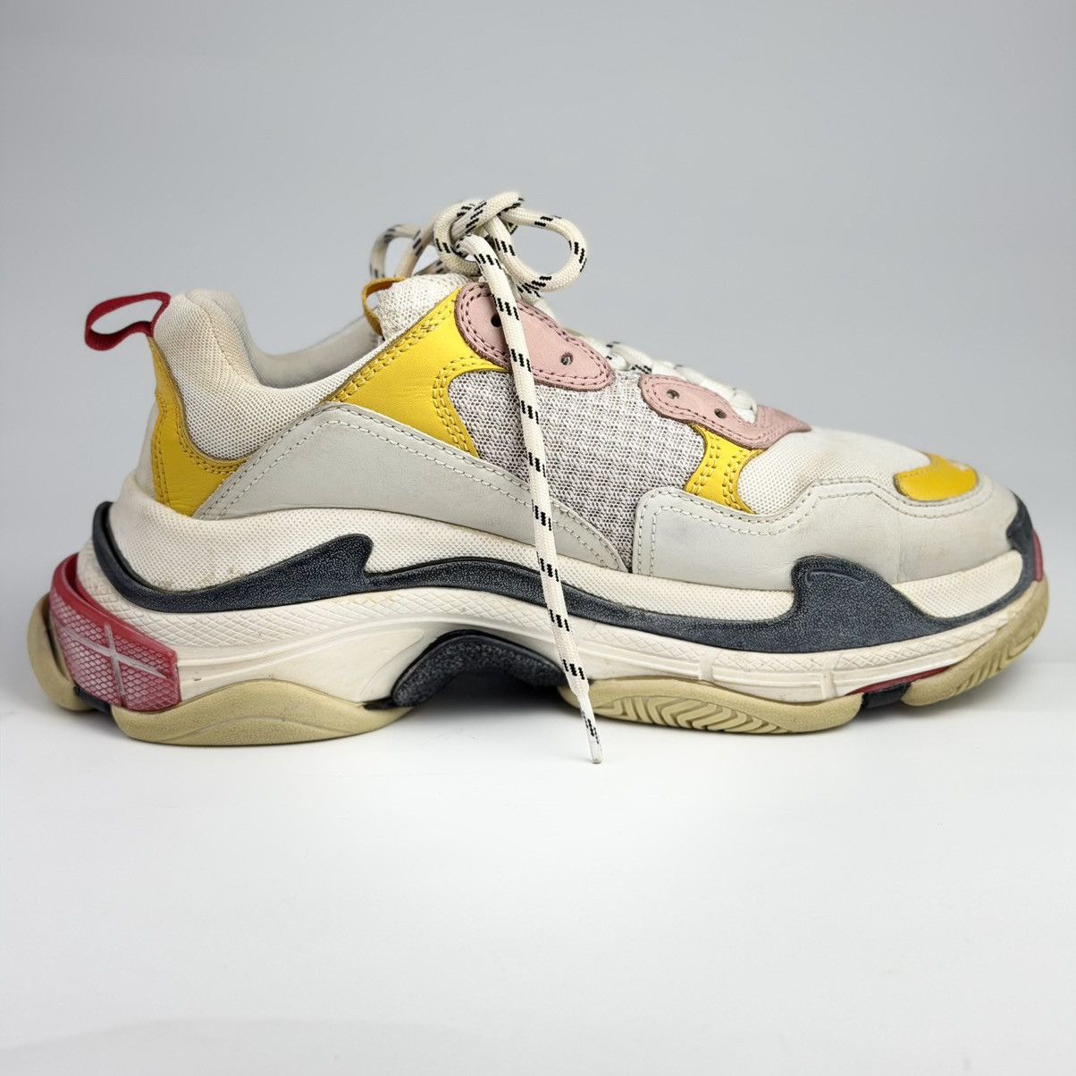 Balenciaga Balenciaga Triple S White Yellow Red Size US 7 / EU 40 - 8 Thumbnail