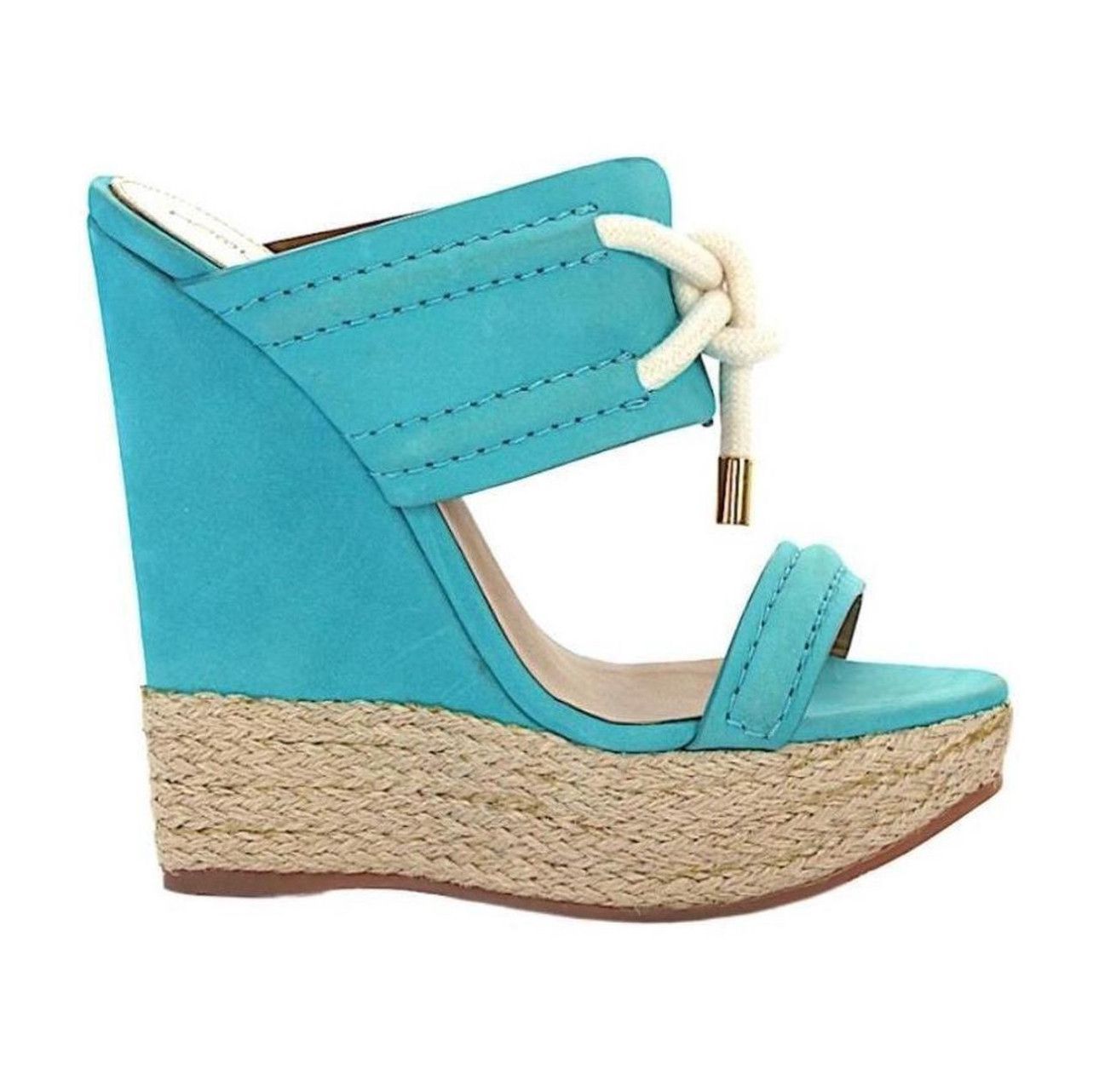 Dsquared2 Turquoise Platform Espradrilles/Wedges
