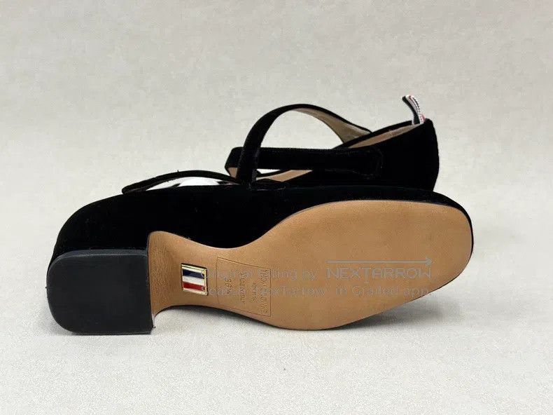 Thom Browne Thom Browne Silk velvet Mary Jane women's shoes Size US 5.5 / IT 35.5 - 6 Thumbnail
