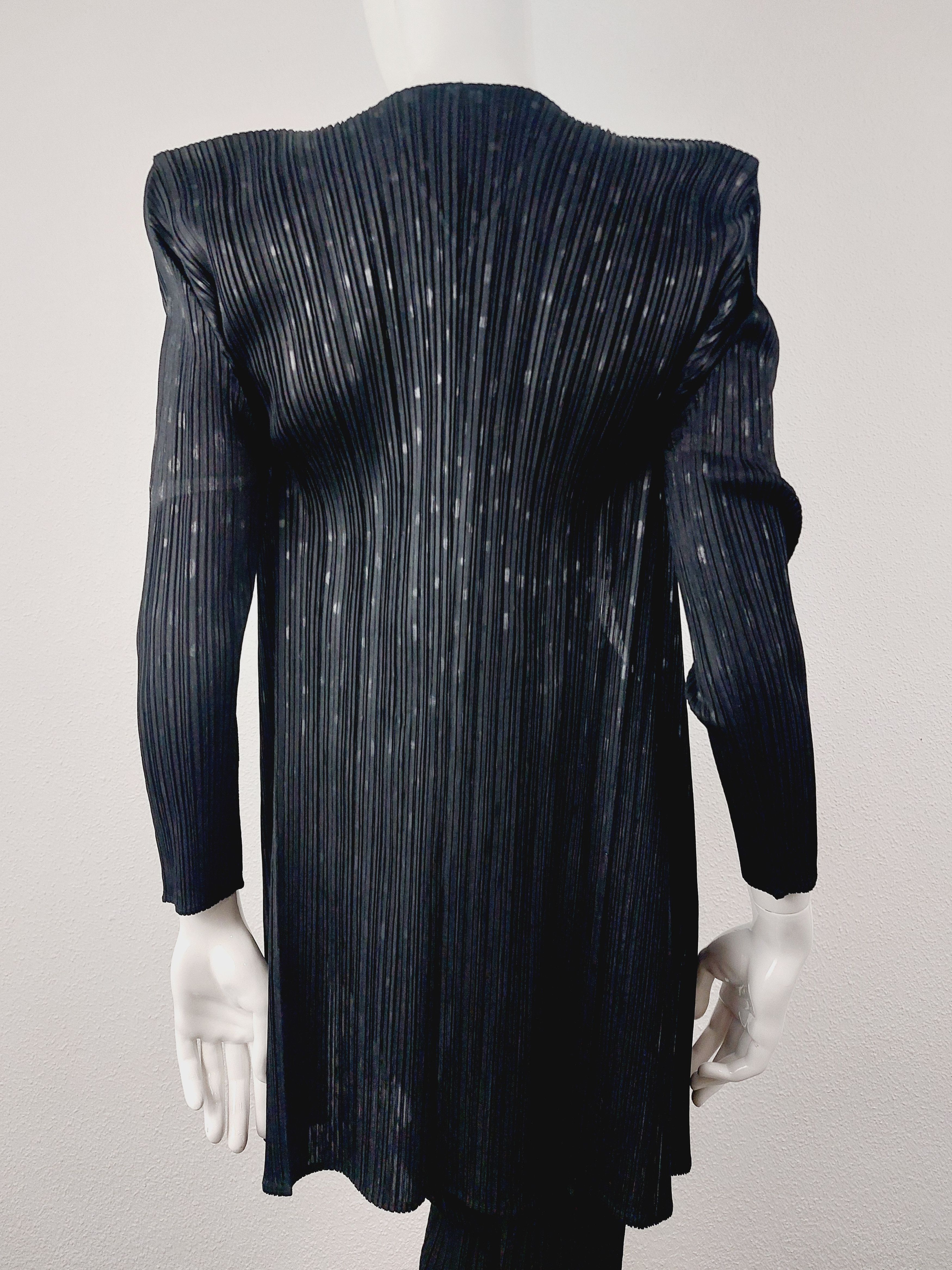 Issey Miyake Issey Miyake Pleats Please Dot Dotted Black Blazer Jacket Size ONE SIZE - 3 Thumbnail