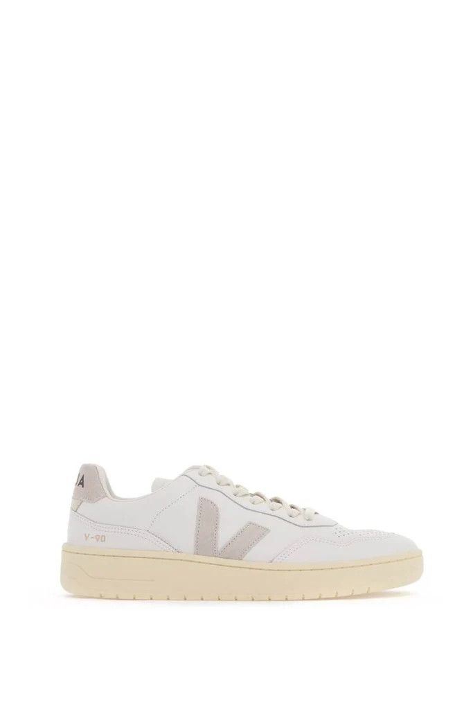 Veja o1s22i1n0924 V-90 Leather Sneakers in White Size US 6 / IT 36 - 1 Thumbnail