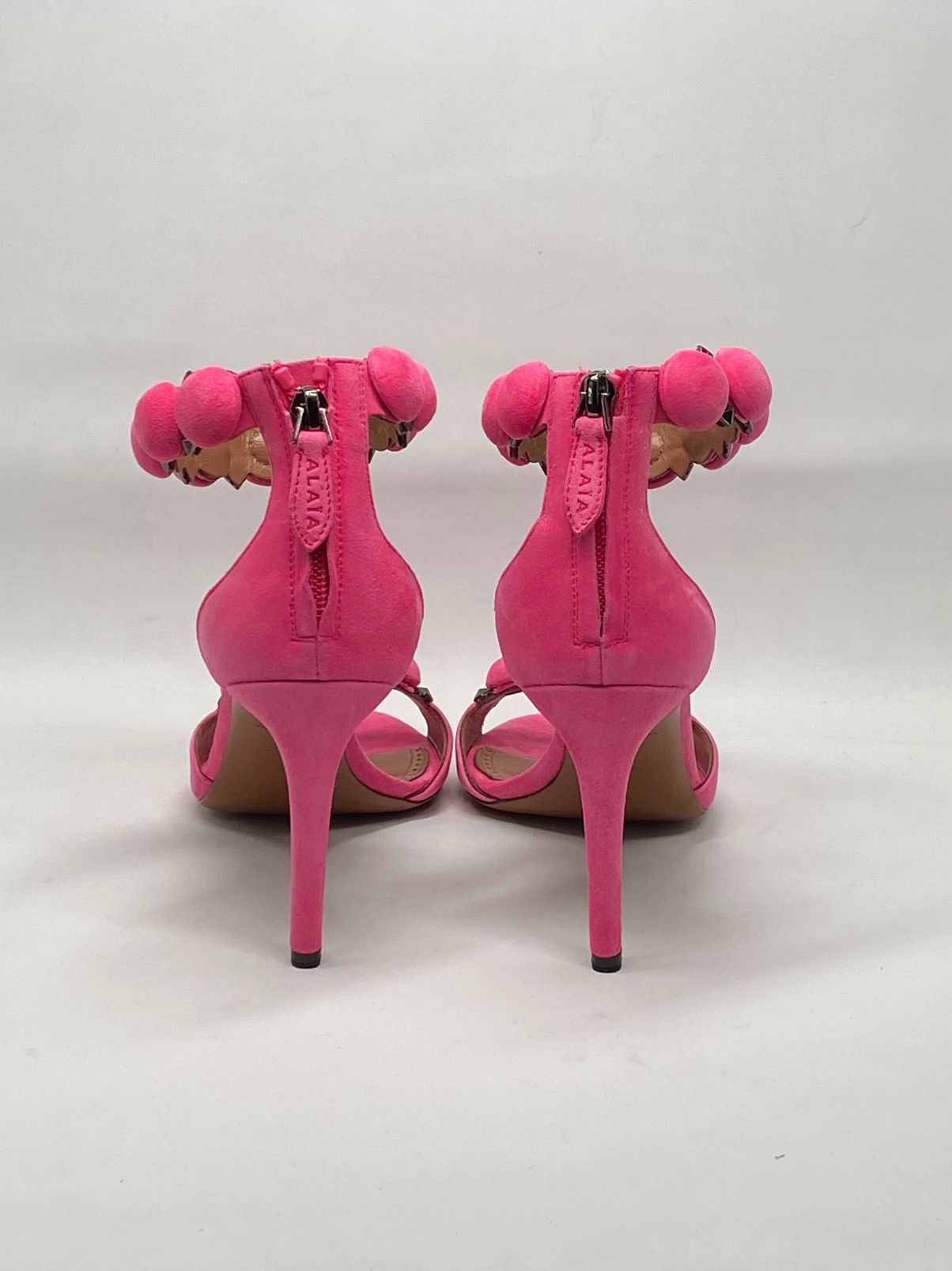 Alaia Alaia Bombe 90 Studded Suede Leather Sandals size 38.5 Size US 8.5 / IT 38.5 - 11 Thumbnail