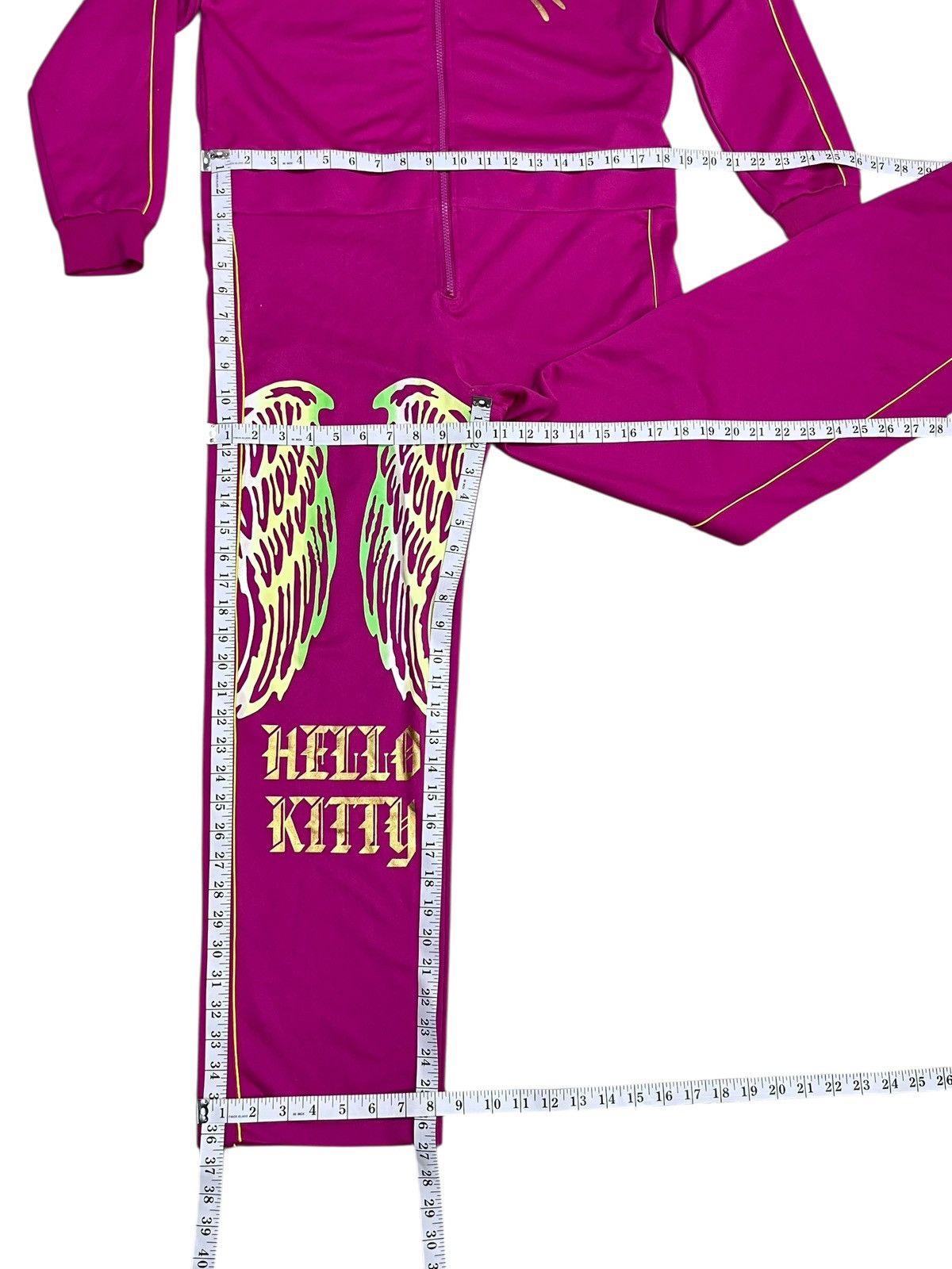 Anime DOPE💖 Y2K Hello Kitty Angel Wings Hoodie Jumpsuit © 2009 Size 27" / US 4 / IT 40 - 10 Thumbnail