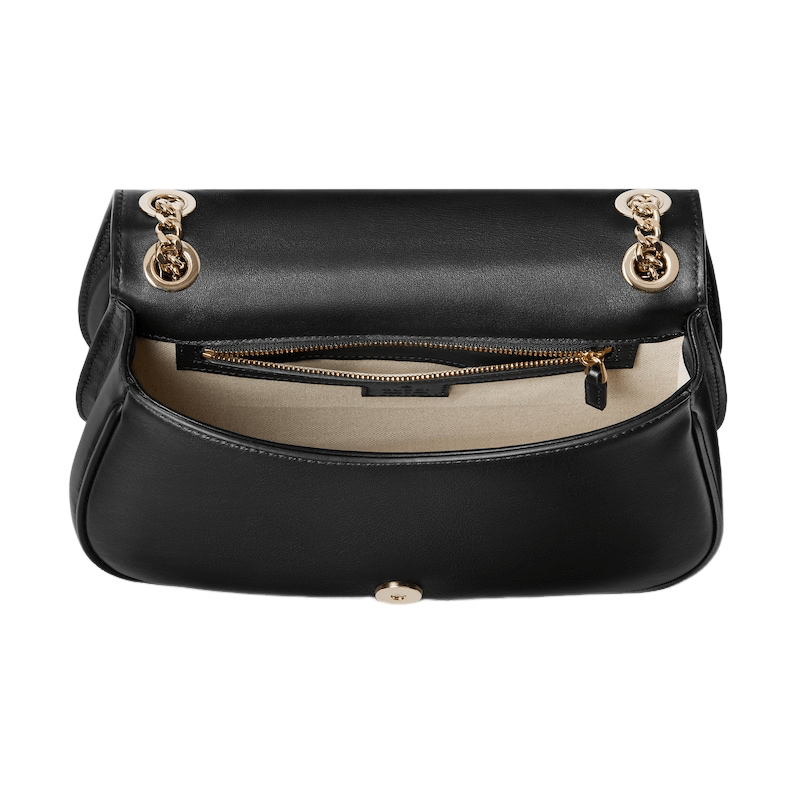 Gucci GUCCI Blondie Medium Black Leather Shoulder Bag Size ONE SIZE - 5 Thumbnail