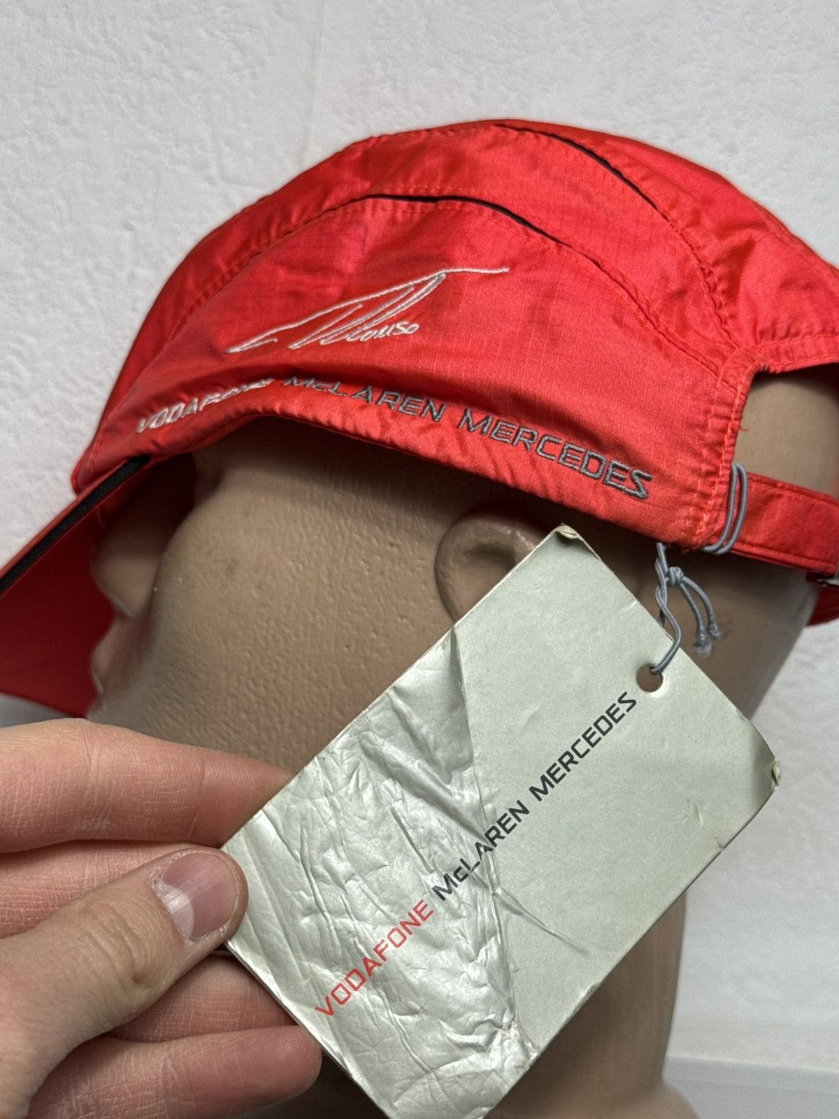 Malcolm McLaren Vodafone McLaren Mercedes Nylon Racing Cap Size ONE SIZE - 7 Thumbnail