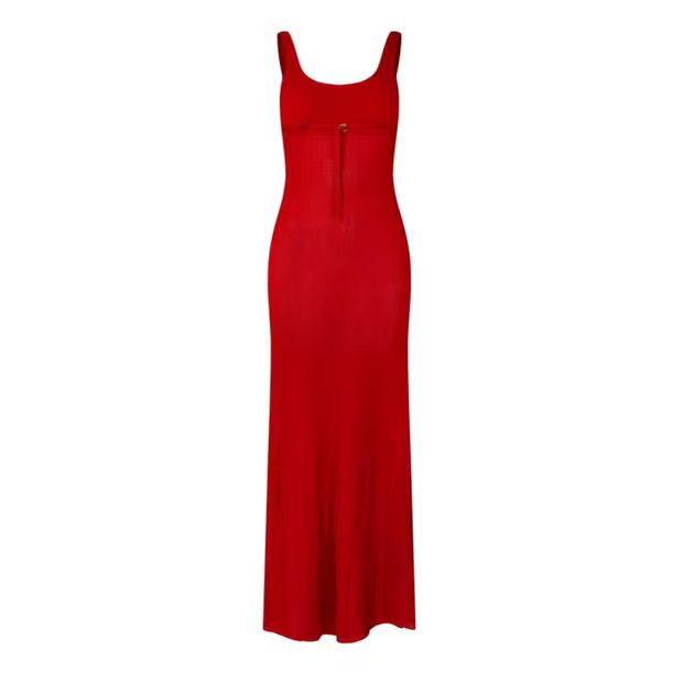 Jacquemus o1g2r1mq1024 Maxi Dress in Red Size S / US 4 / IT 40 - 2 Thumbnail