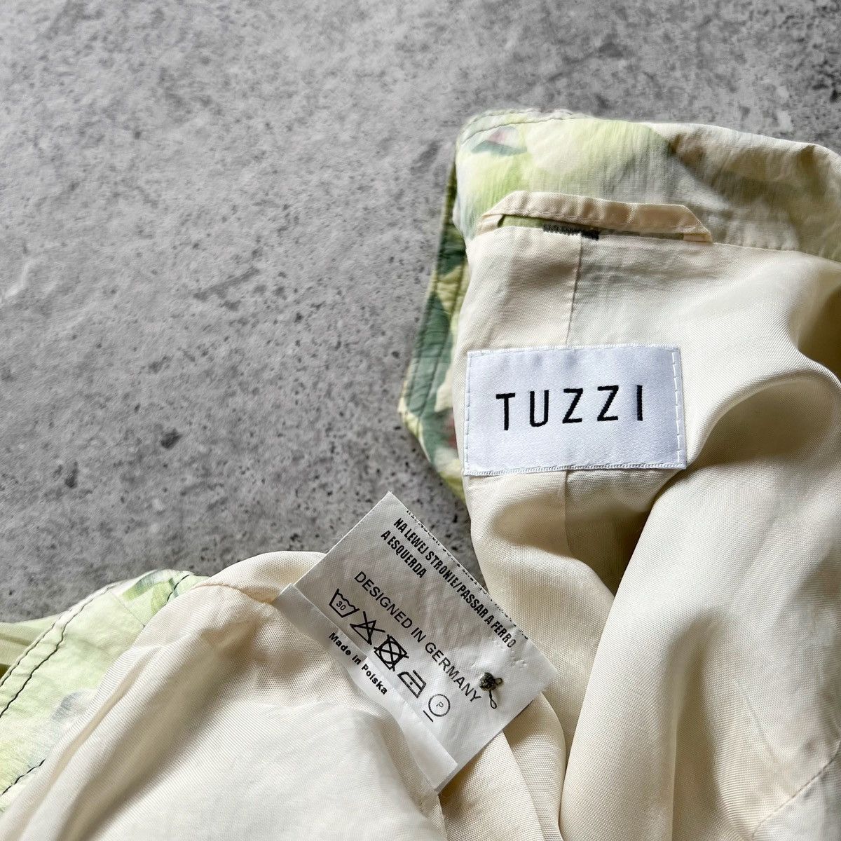 Designer × Other Tuzzi Womens Floral Full Zip Long Sleeve Jacket Pockets Size S / US 4 / IT 40 - 5 Thumbnail