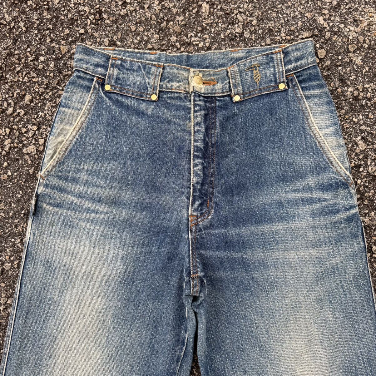 Trussardi VINTAGE TRUSSARDI FADED DENIM JEAN PANTS W29 Size US 29 - 3 Thumbnail