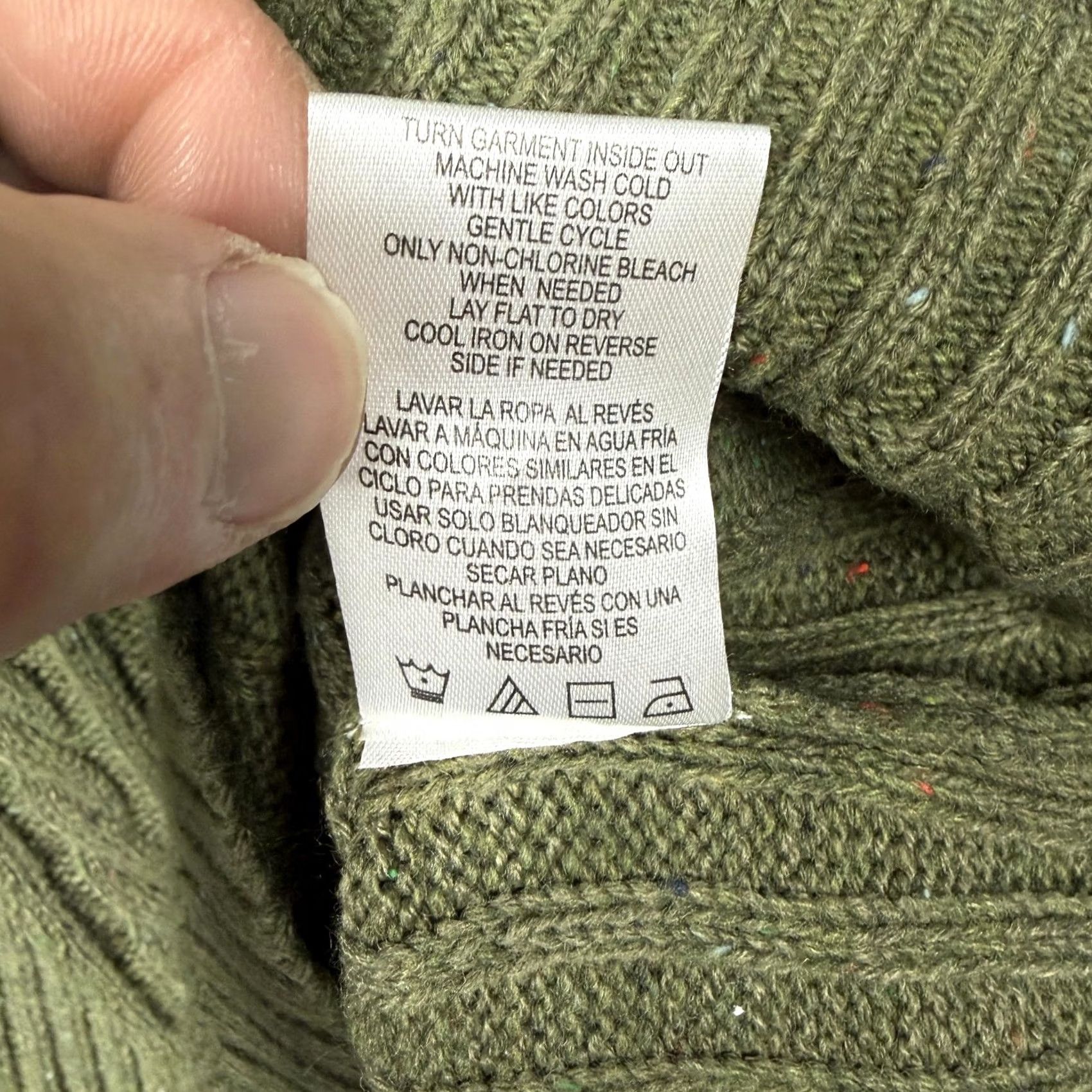 Vintage VINTAGE Napa Valley Womens 2X Plus Green Cable Knit Sweater Boat Neck Pullover Cozy Fall Layering Women’s 2X Green Cable Knit Pullover Size XXL / US 16-18 / IT 52-54 - 7 Thumbnail