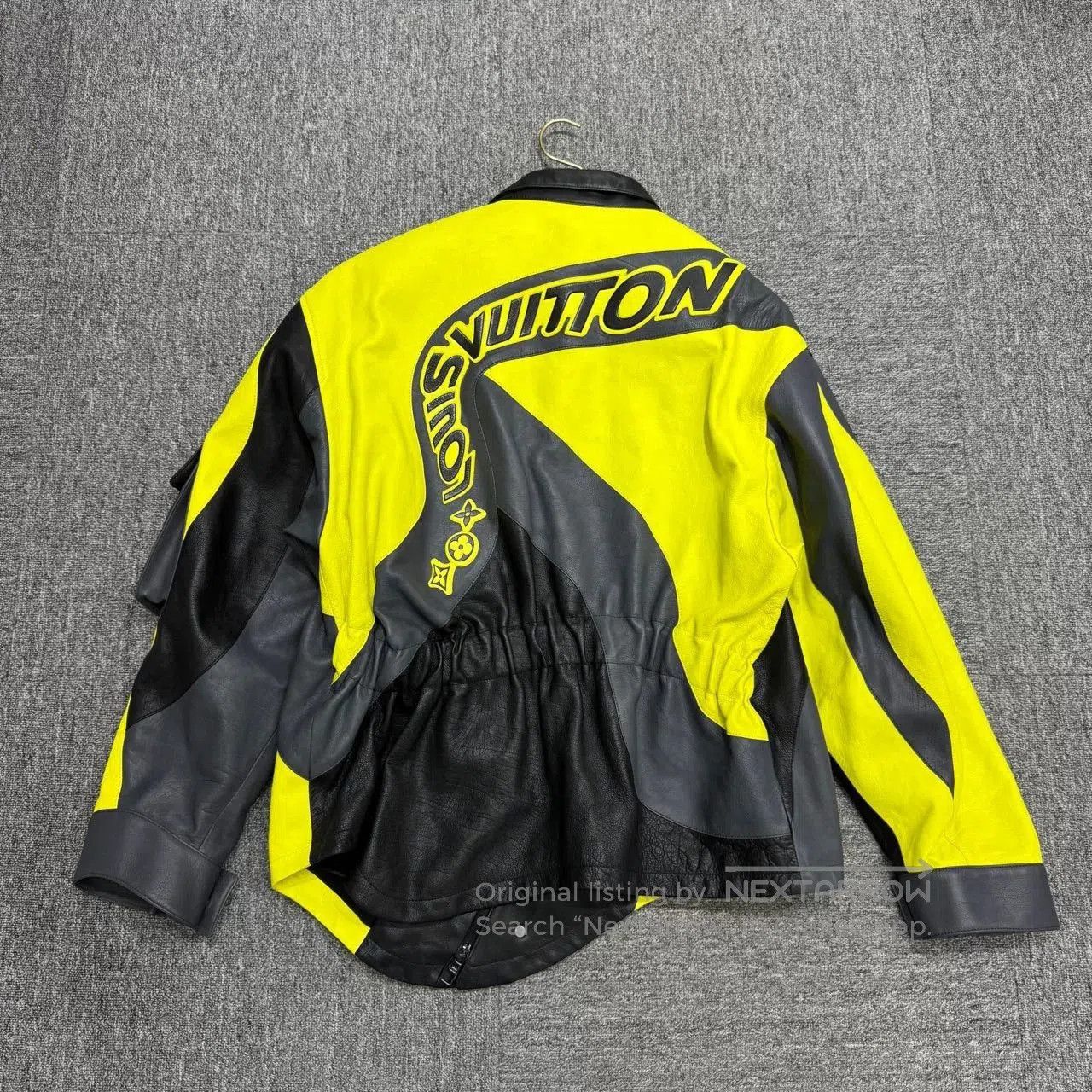 Louis Vuitton Louis Vuitton Black Yellow Leather Biker Jacket. Size US M / EU 48-50 / 2 - 4 Thumbnail