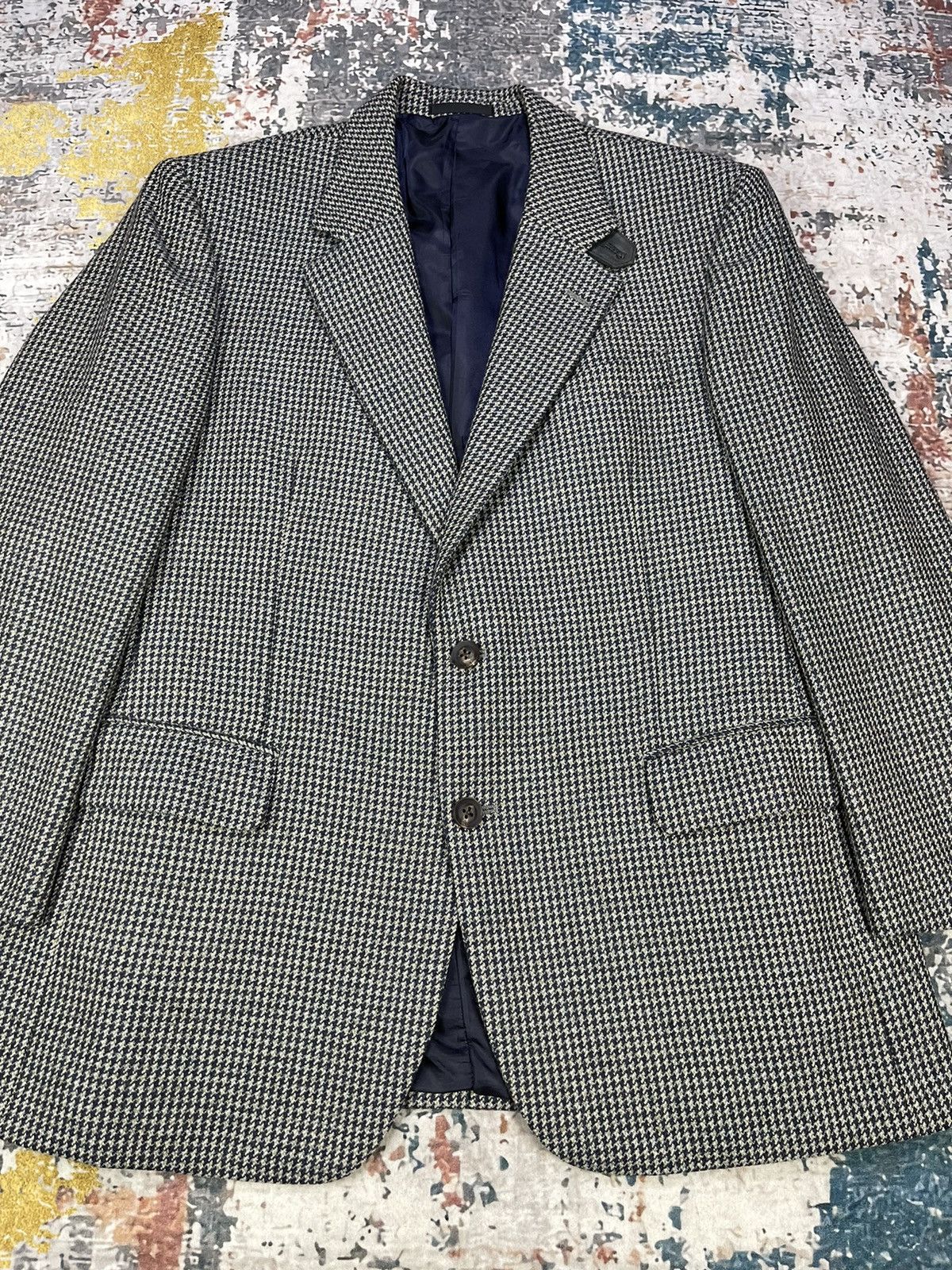 Burberry Burberry London Wool Tweed Single Breasted Double Slit Size US M / EU 48-50 / 2 - 2 Thumbnail