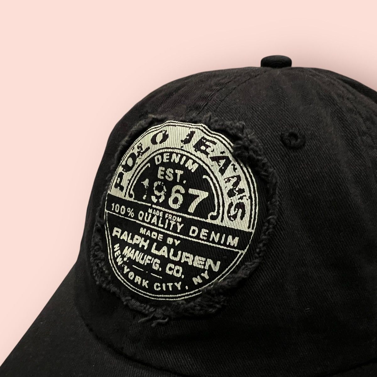 Polo Ralph Lauren × Ralph Lauren × Vintage VINTAGE POLO JEANS PATCHES STRAPBACK CAP Size ONE SIZE - 4 Thumbnail