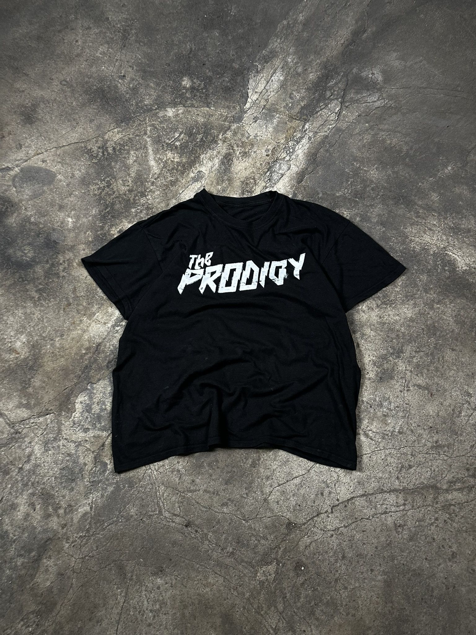 oc11z0425 Boxy Fit Logo Print T-Shirt in White