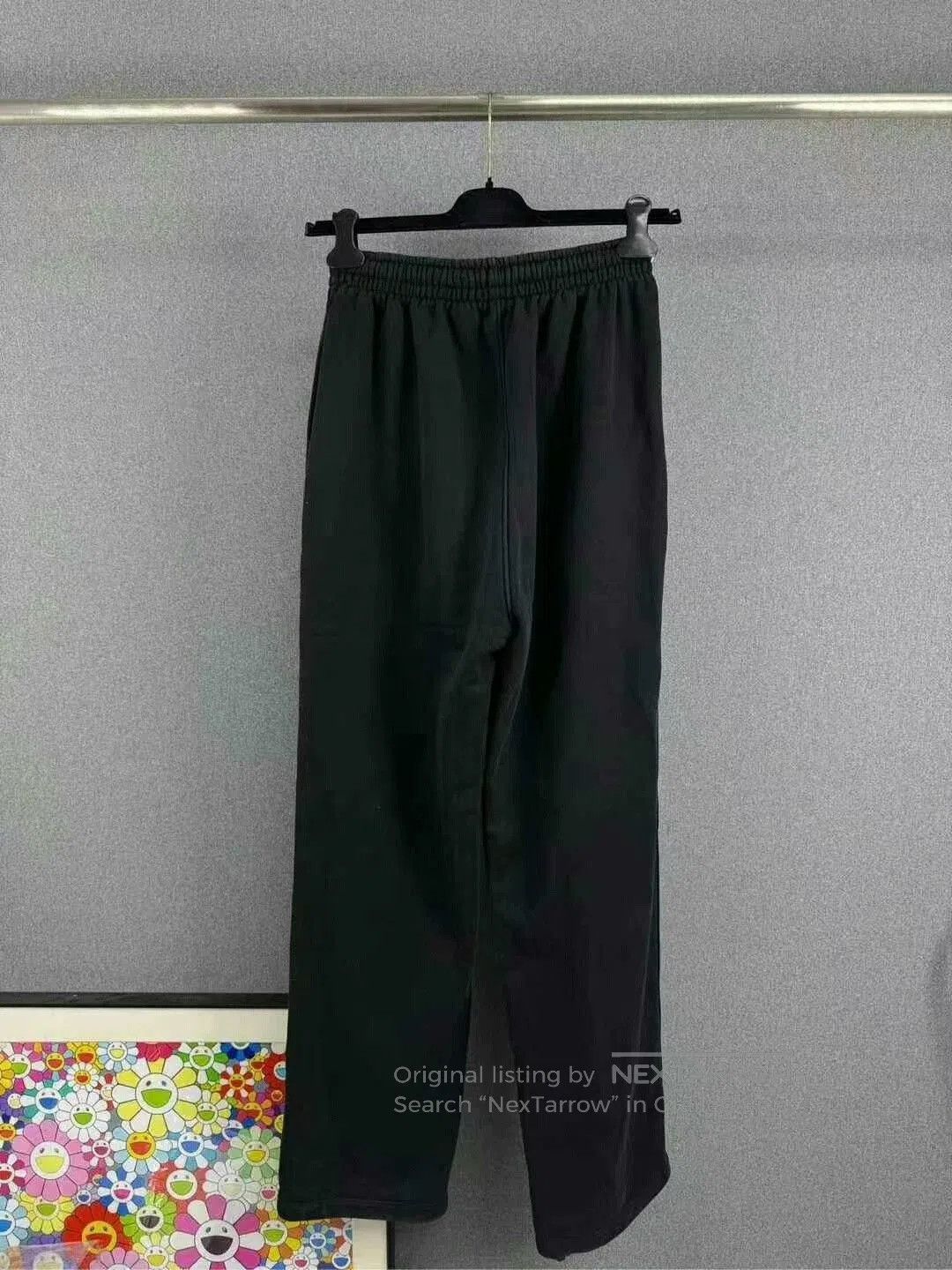 Balenciaga balenciaga embroidered logo long pants in black. Size US 26 / EU 42 - 2 Thumbnail