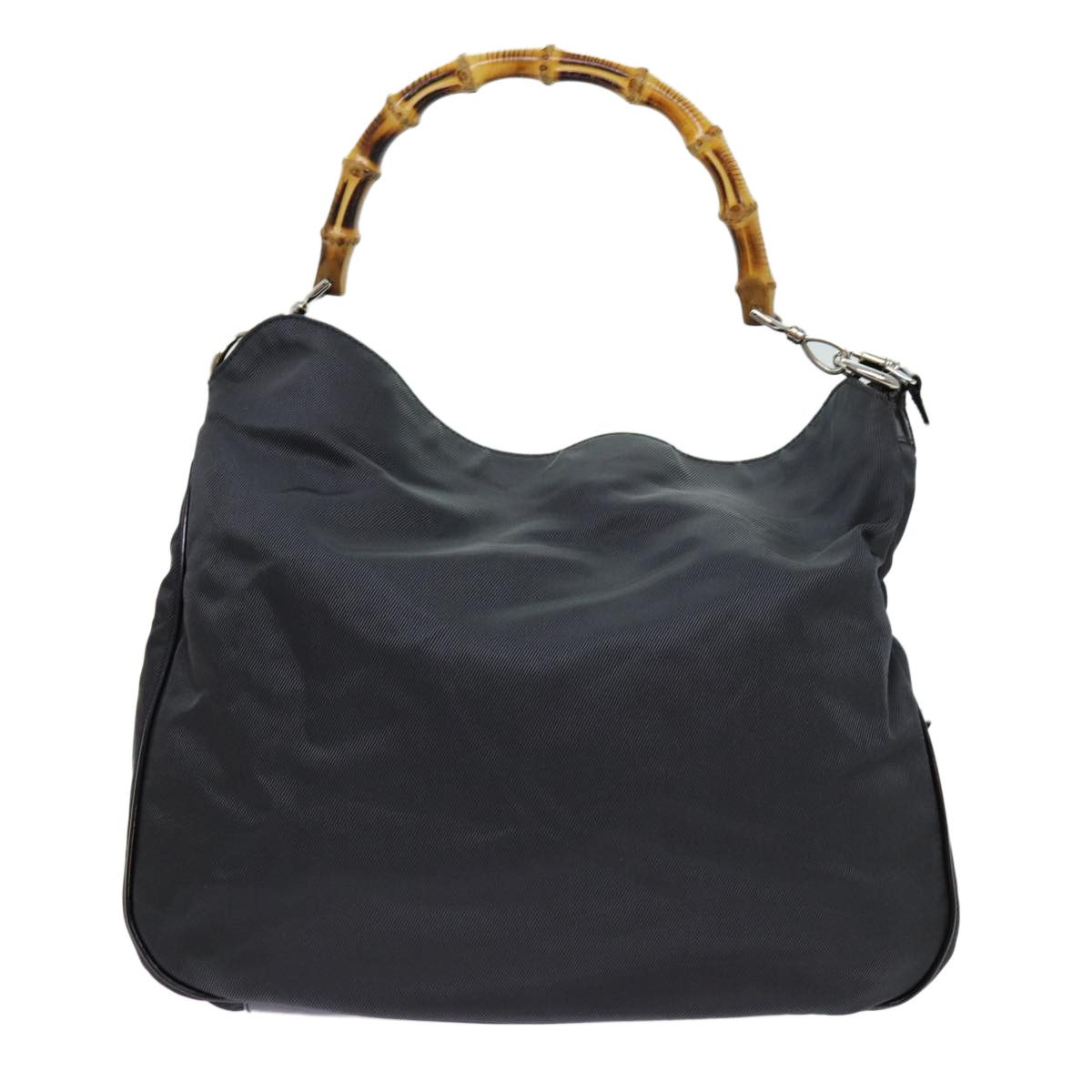 Gucci Bamboo Black Synthetic Handbag (Pre-Owned) Size ONE SIZE - 1 Thumbnail