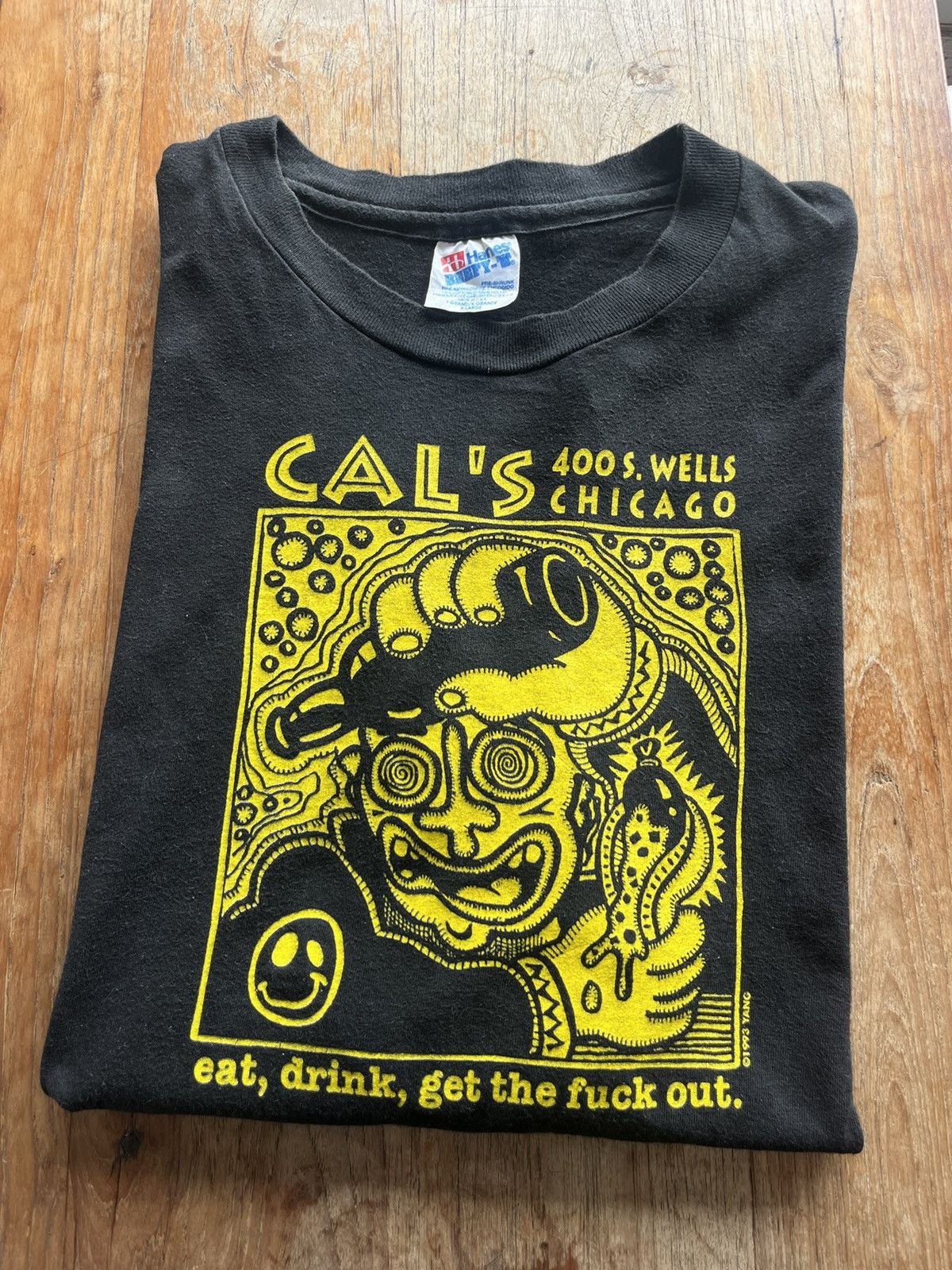 Vintage Vintage CAL’S eat,drink, get the fuck out 1993’s by YANG Size US XL / EU 56 / 4 - 1 Thumbnail