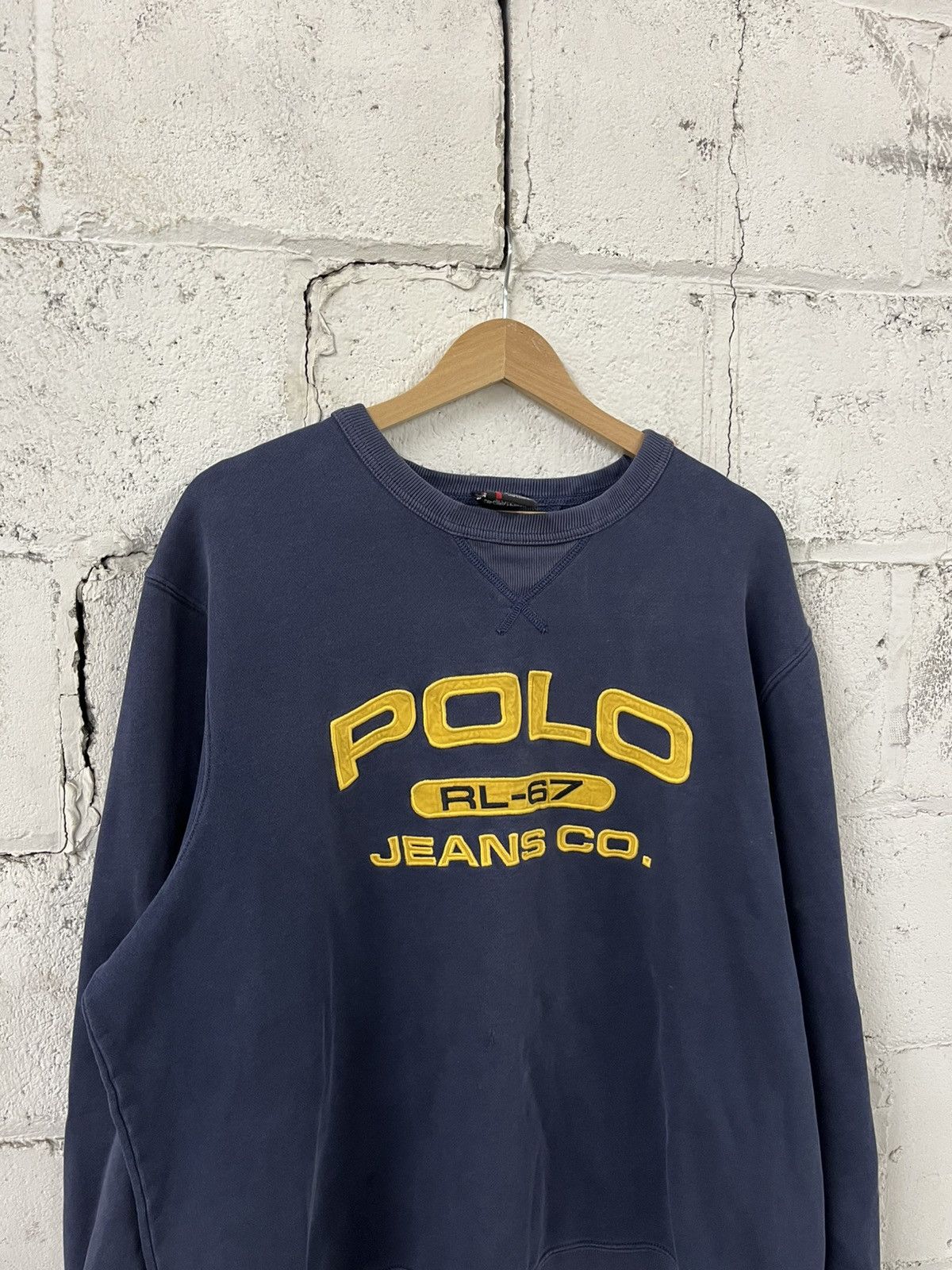 Polo Ralph Lauren Polo Ralph Lauren vintage 67 spell out, crewneck preppy Size US XL / EU 56 / 4 - 3 Thumbnail