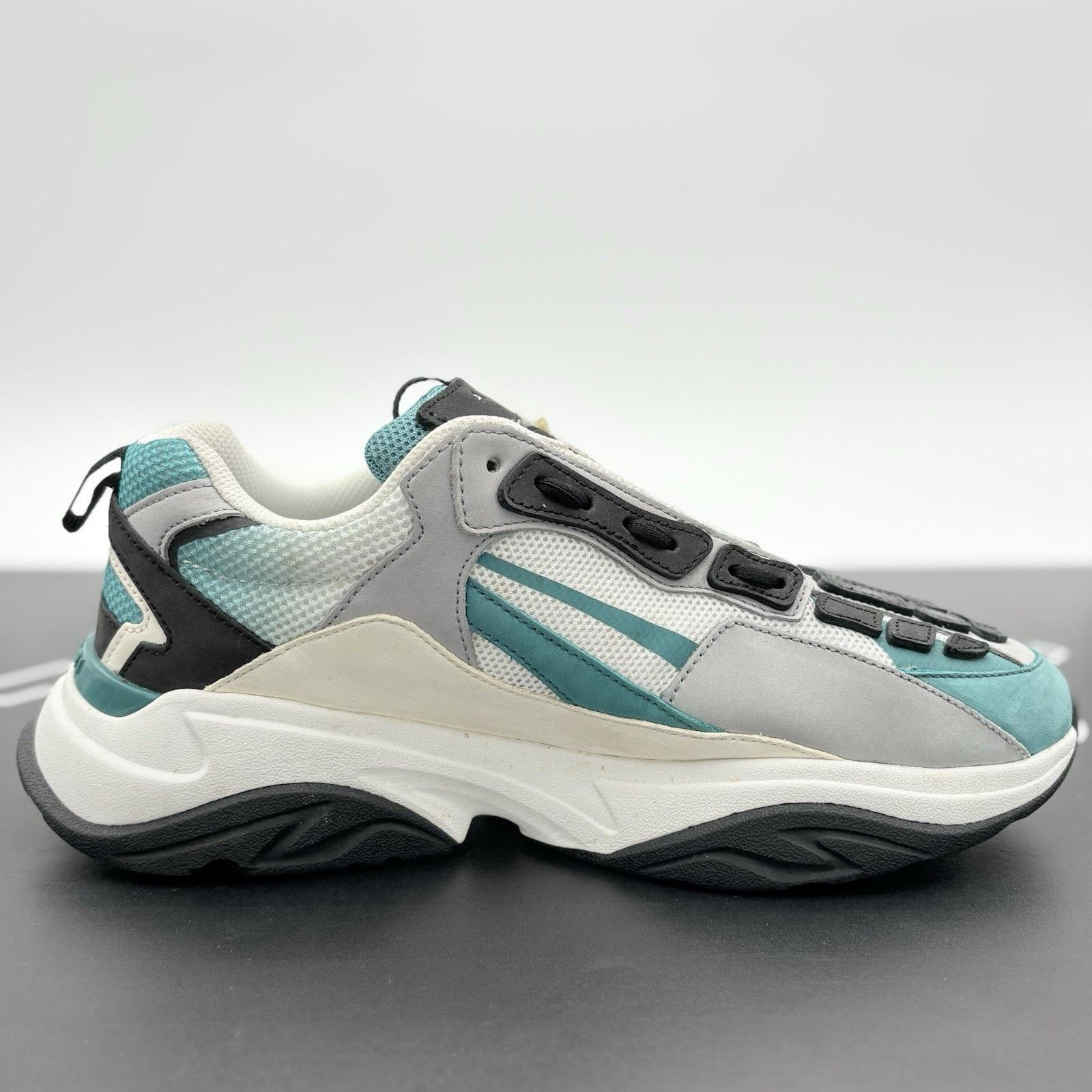 Amiri Amiri Bone Runner ' White Black Blue Grass ' | SUPER CLEAN! Size US 11 / EU 44 - 10 Thumbnail