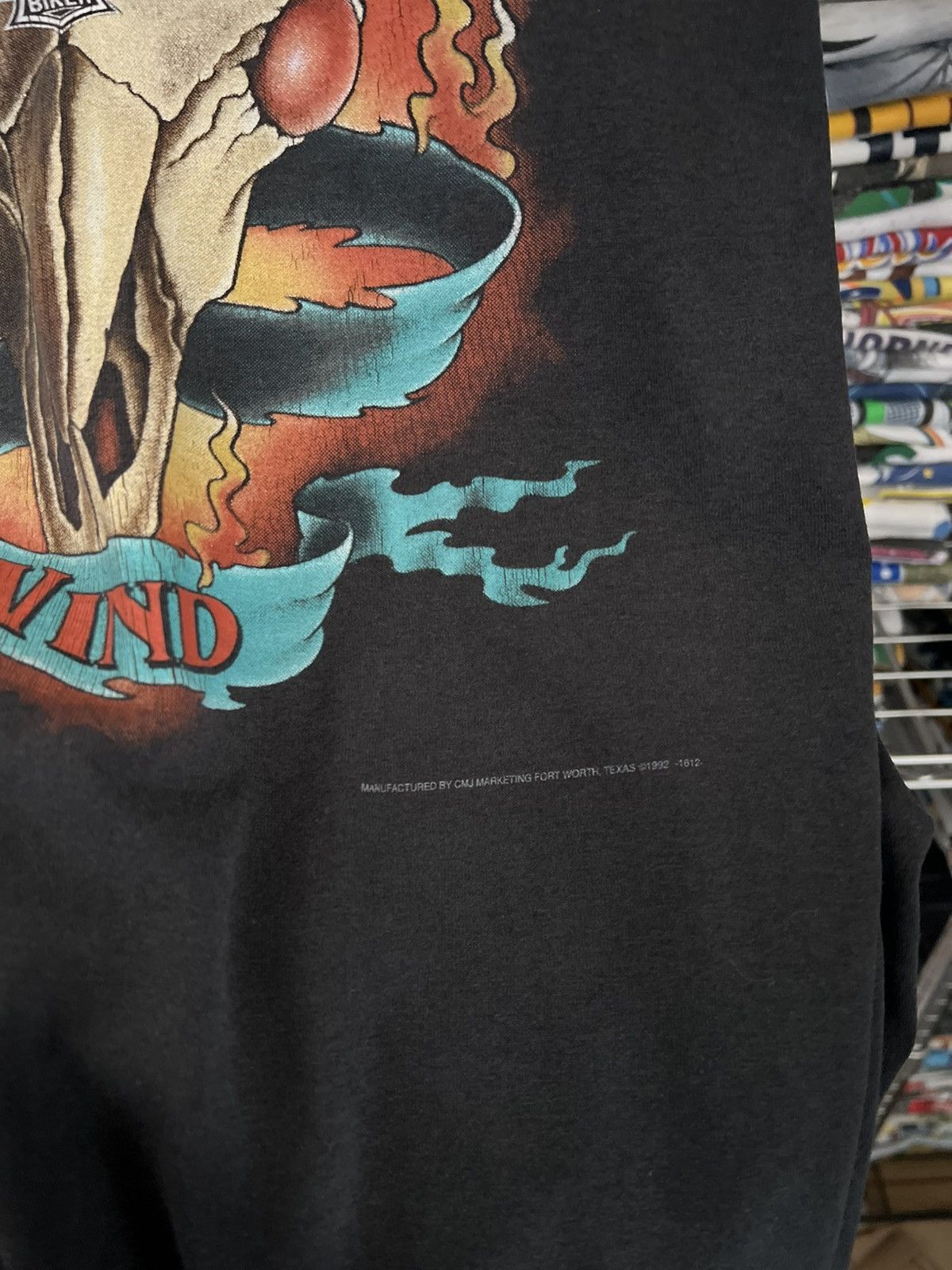 Harley Davidson 1992 Wild As The Wind Las Vegas American Biker Tee Size US XL / EU 56 / 4 - 4 Thumbnail