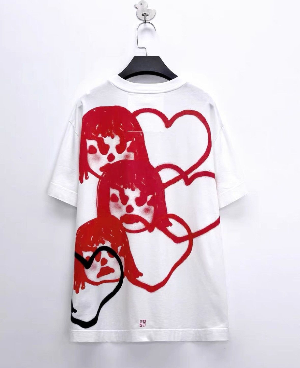 Givenchy Givenchy x Chito Collaboration White Heart Graffiti Print Size US M / EU 48-50 / 2 - 2 Thumbnail
